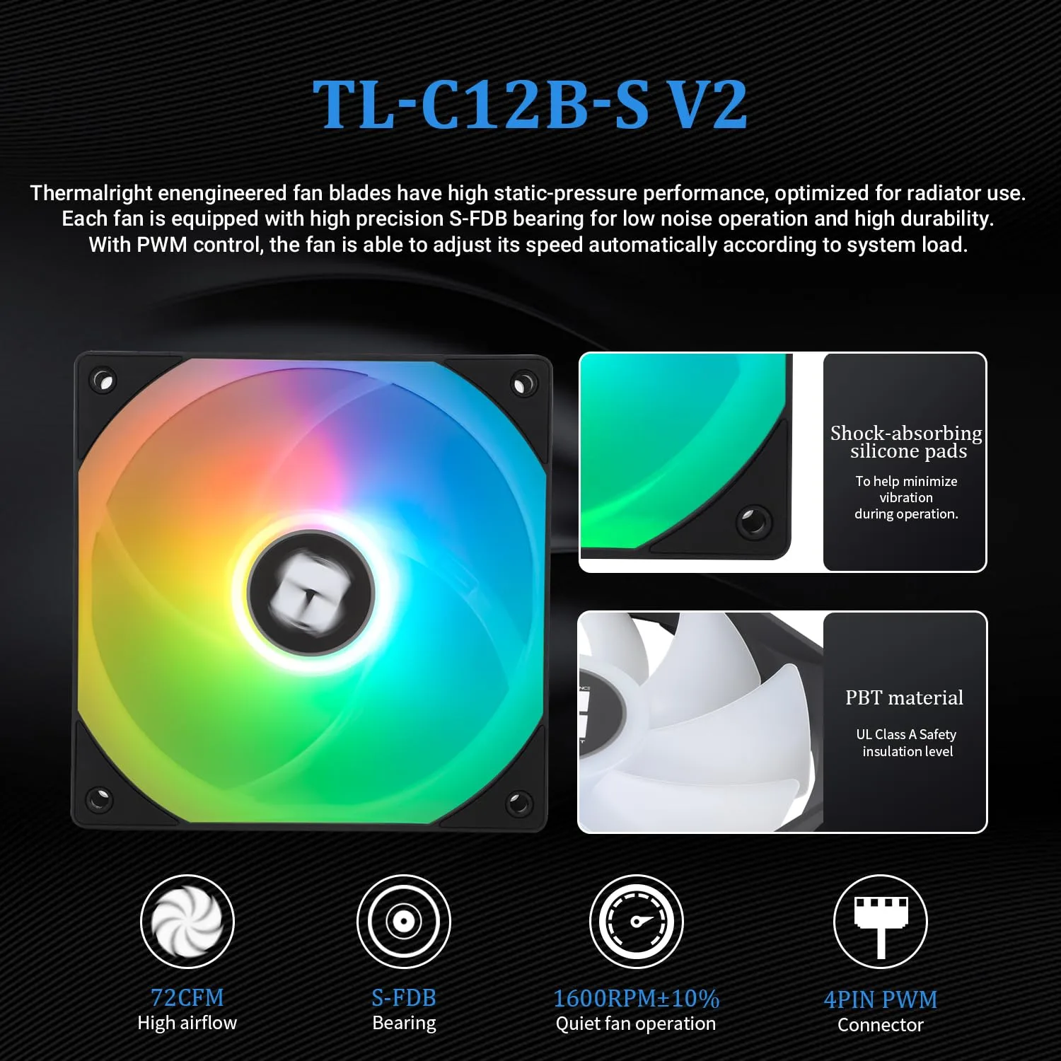 Thermalrlght Frozen Magic 240 Black ARGB V2 CPU Aio Cooler, Double High-Performance PWM Fans with 1600RPM, for Intel LGA1150/1151//1200/2011/ 1700&AMD:AM4/AM5, PC Cooler Aio, 240 Liquid Cooling Row
