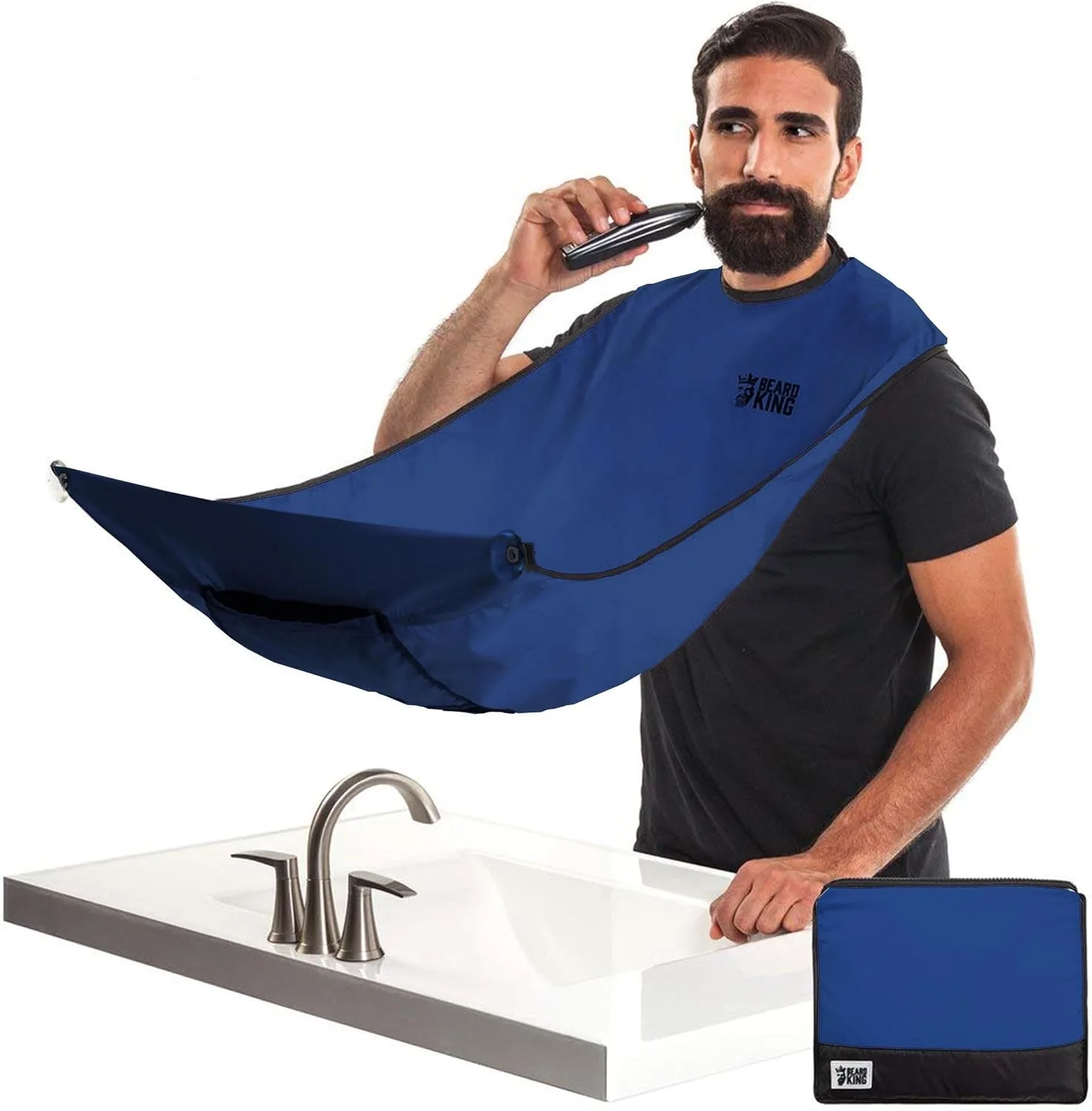 BEARD KING Beard Bib Apron - As Seen on Shark Tank – Gifts for Him, Stocking Stuffers for Men, Mens Gift