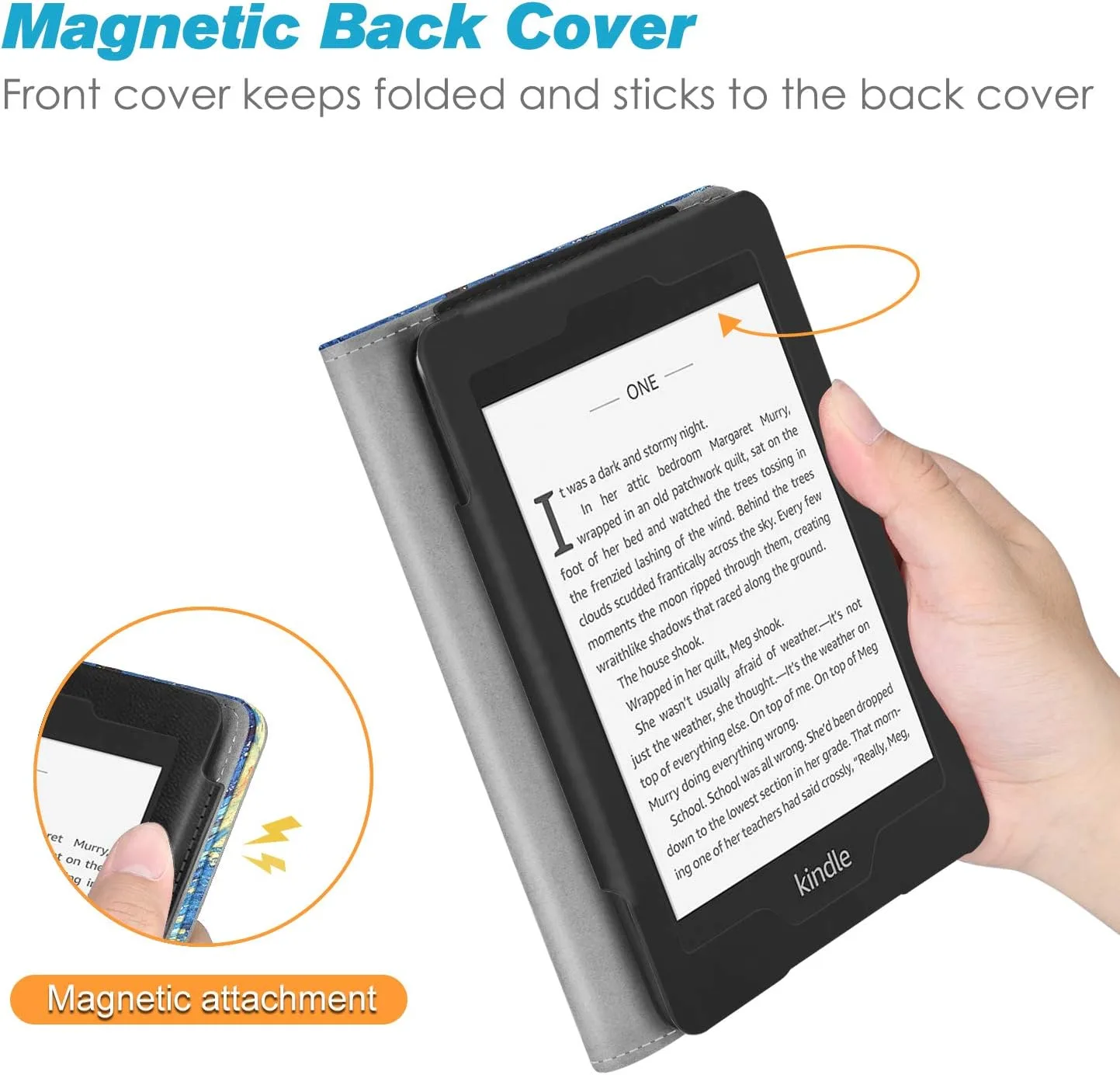 Fintie Stand Case for 6" Kindle Paperwhite 10th Gen 2018, Starry Night