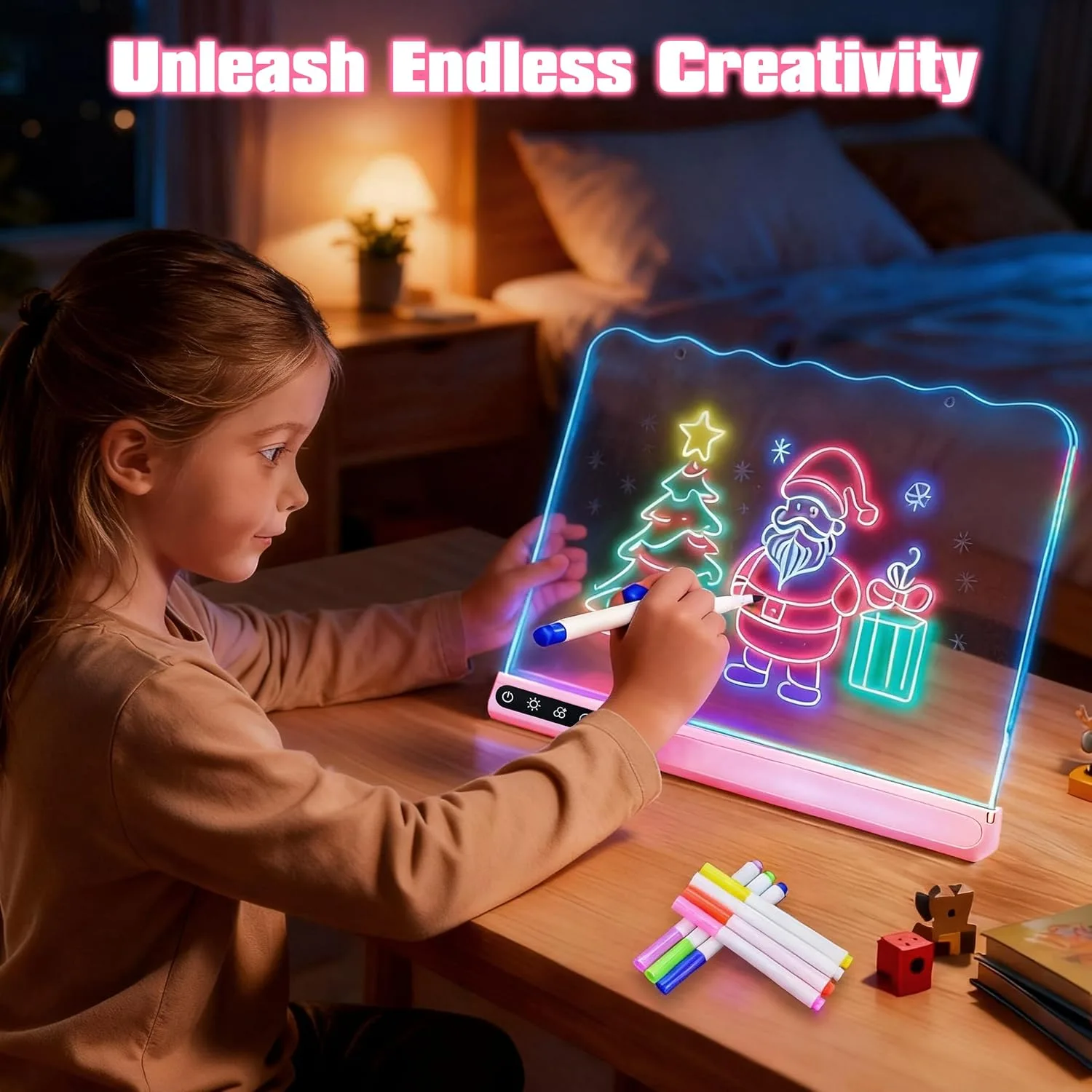 16" Led Light Up Drawing Board for Kids, Art Toy Gifts for Age 3-12