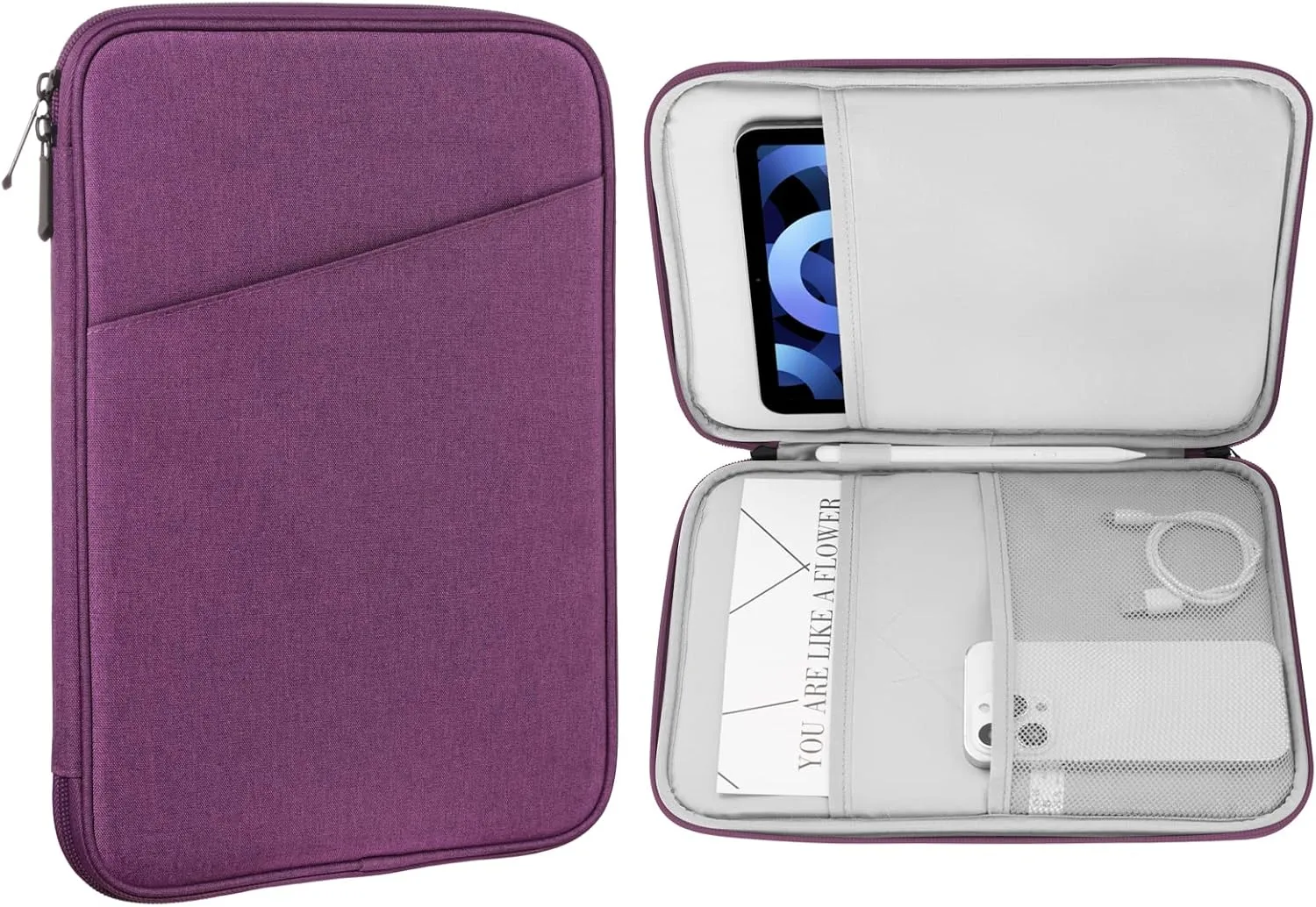 MoKo 9-11 Inch Tablet Sleeve Bag Carrying Case with Accessory Pocket