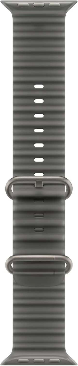 Correa para Apple Watch Ocean Band 49mm Titanio Natural Negro Translúcido