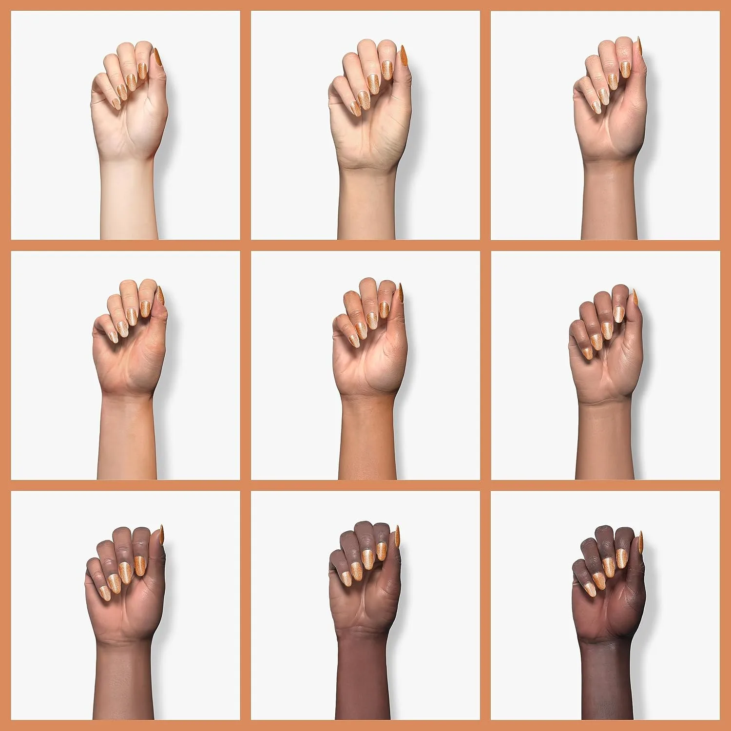 ILNP Checkmate - Orange Copper Ultra Metallic Bright Nail Polish