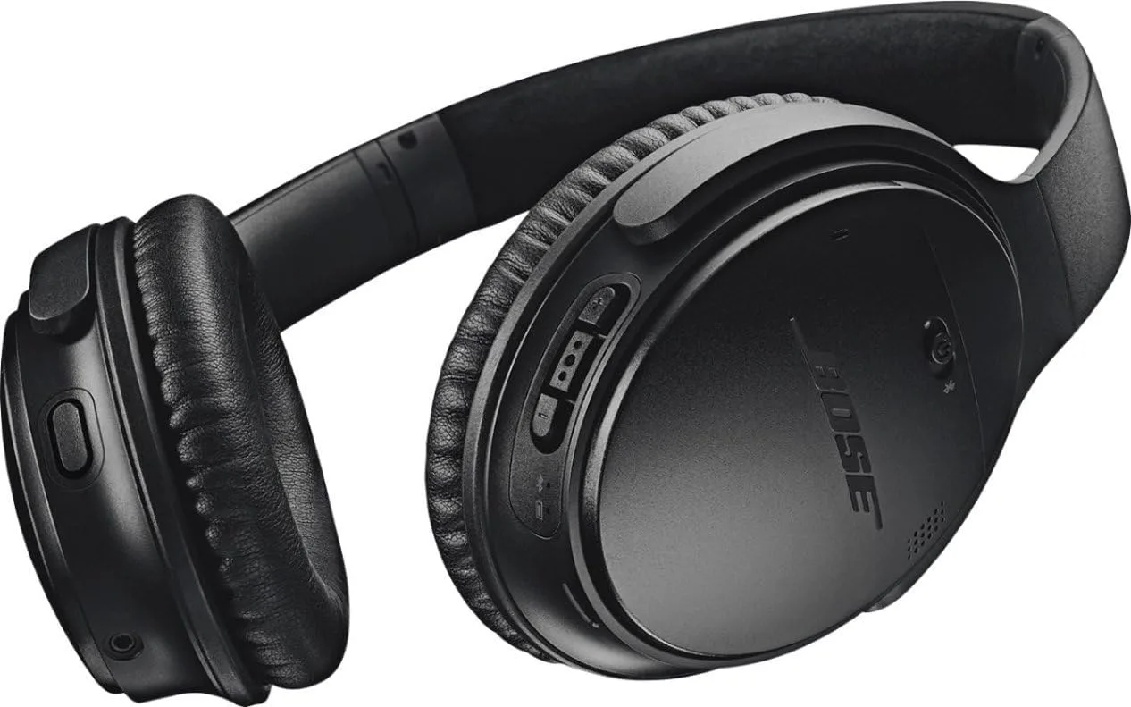 Bose QuietComfort 35 (Series II) Wireless Headphones, Noise Cancelling - Black (Renewed)