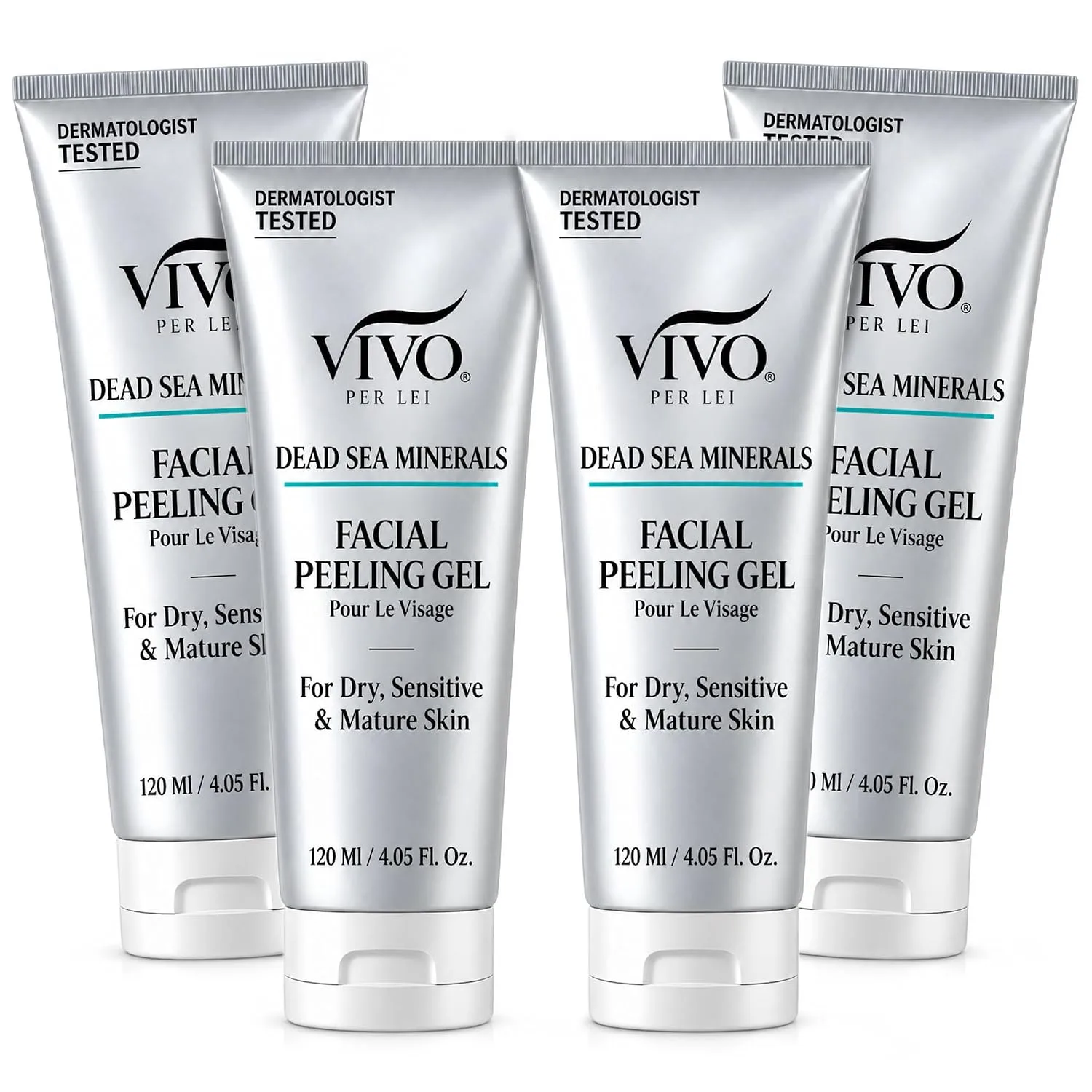 Vivo Per Lei Facial Peeling Gel - Exfoliates Dead Skin - Gentle - 4.05 Oz