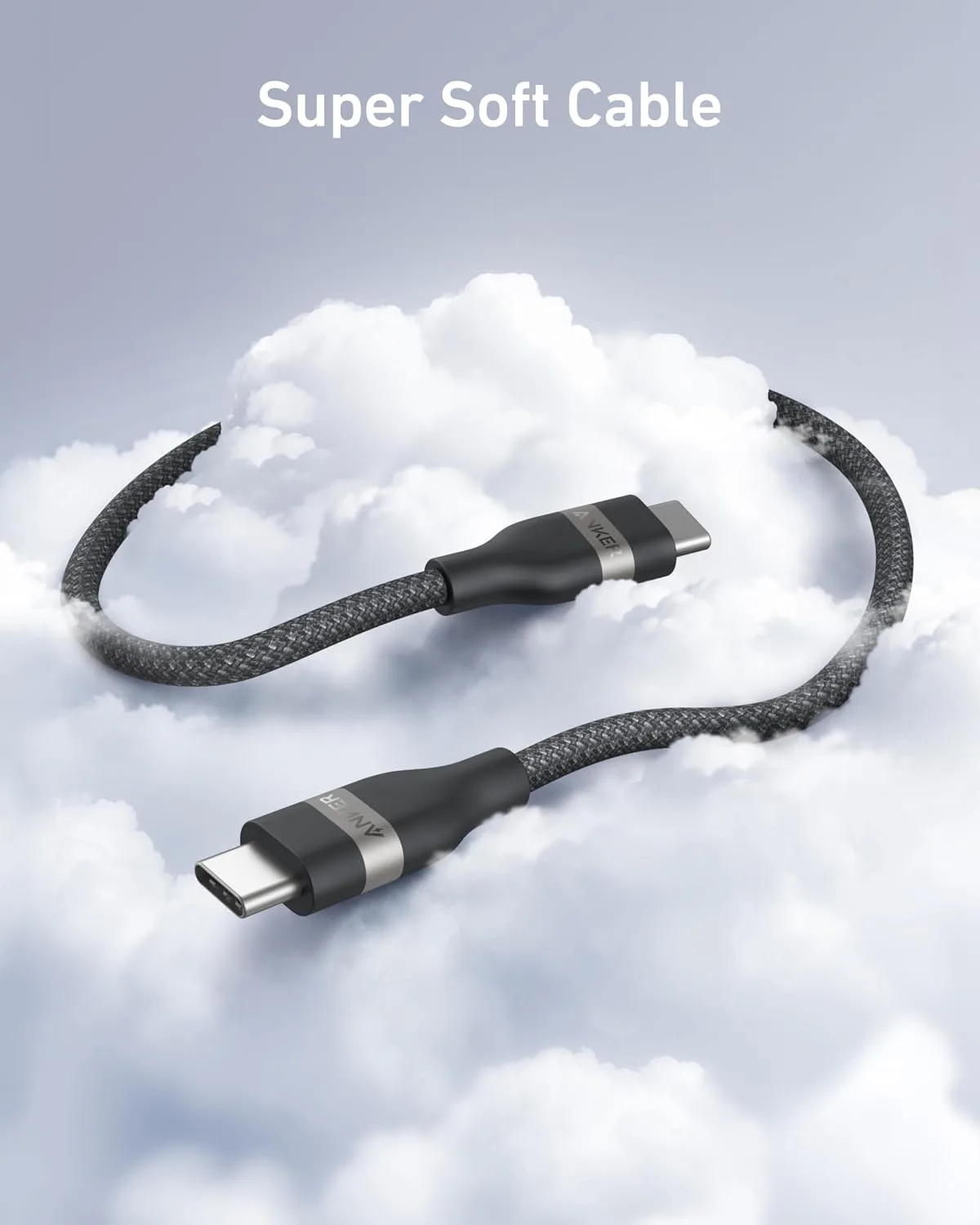Anker Nano USB C to USB C Cable, 240W Fast Charging Cable (Black, 6ft)