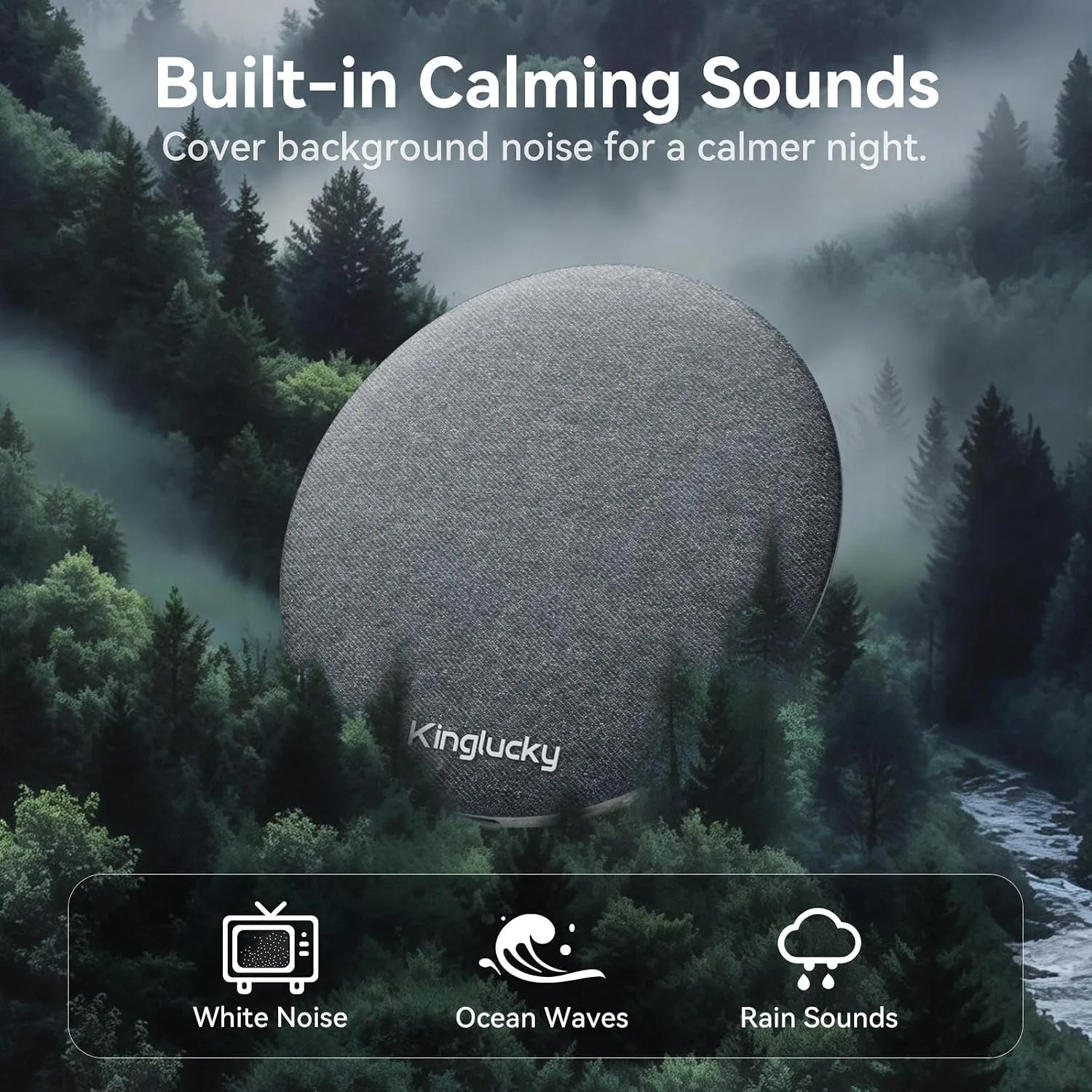 Kinglucky X50 Pillow Speaker, Privacy Listening for Side Sleeper