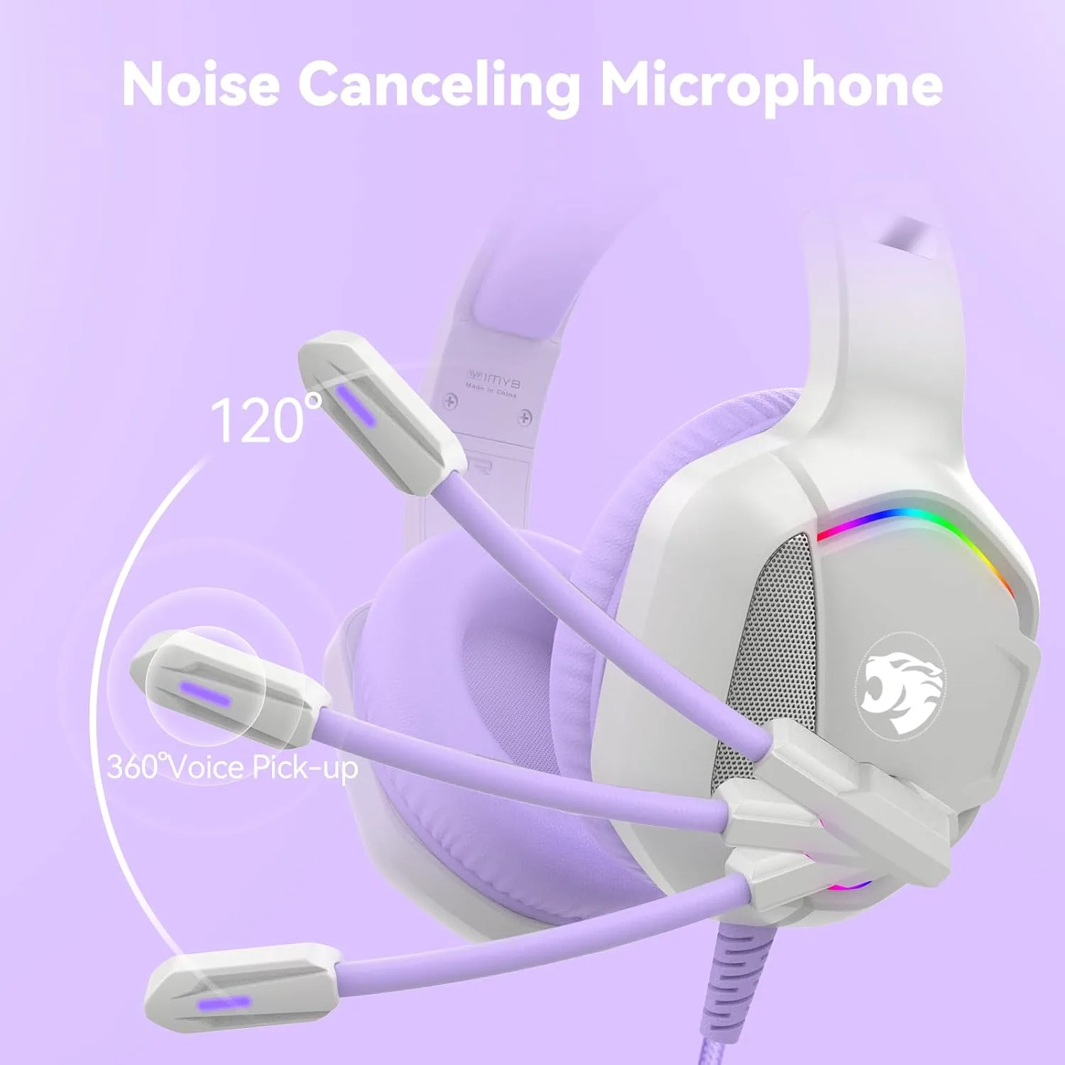 IMYB A36 Gaming Headset with Mic Stereo Headphones for Pc, PS5, Xbox