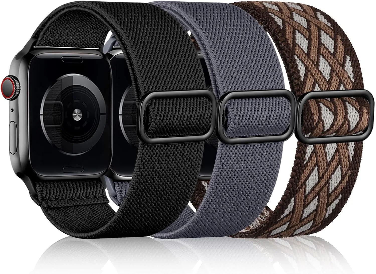 Correas DaQin 3 Pack Nylon Elástico Compatible con Apple Watch