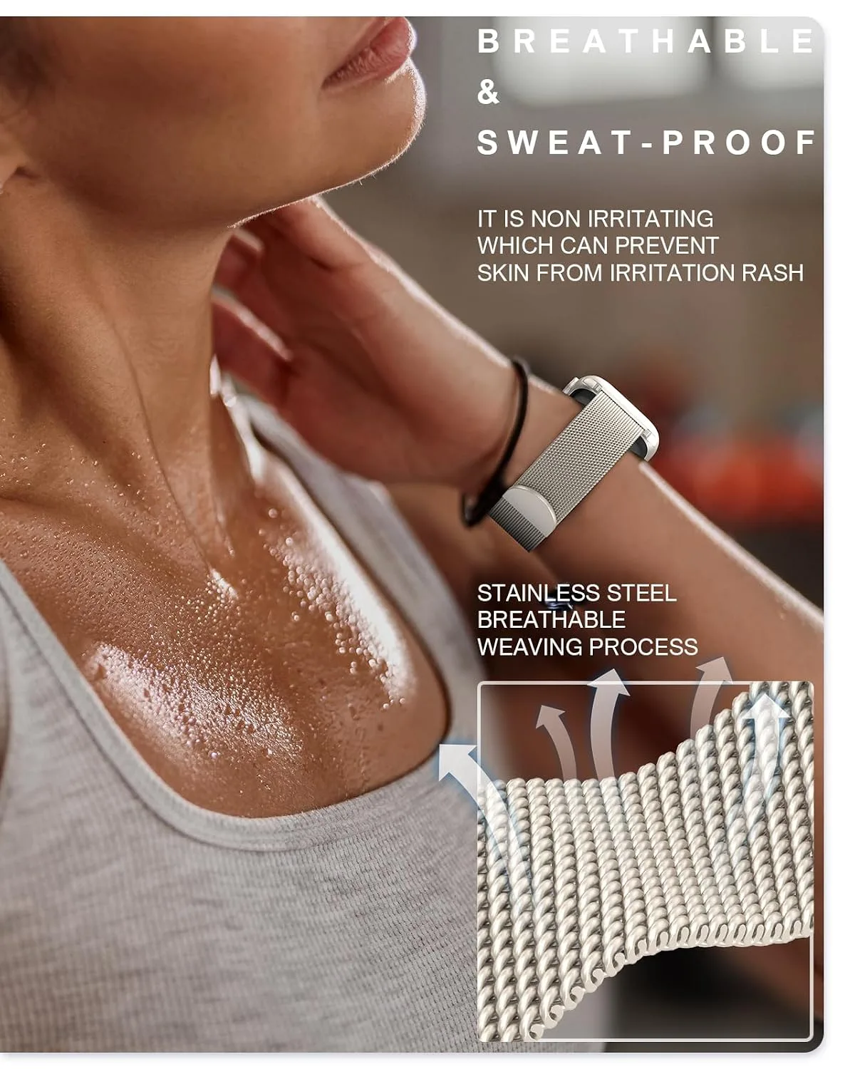 BRG Original Milanese Loop Compatible with Apple Watch Bands for Women & Men