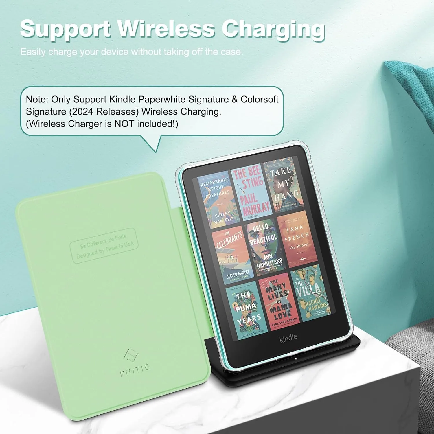 Fintie Clear Case for 7" Kindle Paperwhite 12th Gen 2024 & Kindle Colorsoft