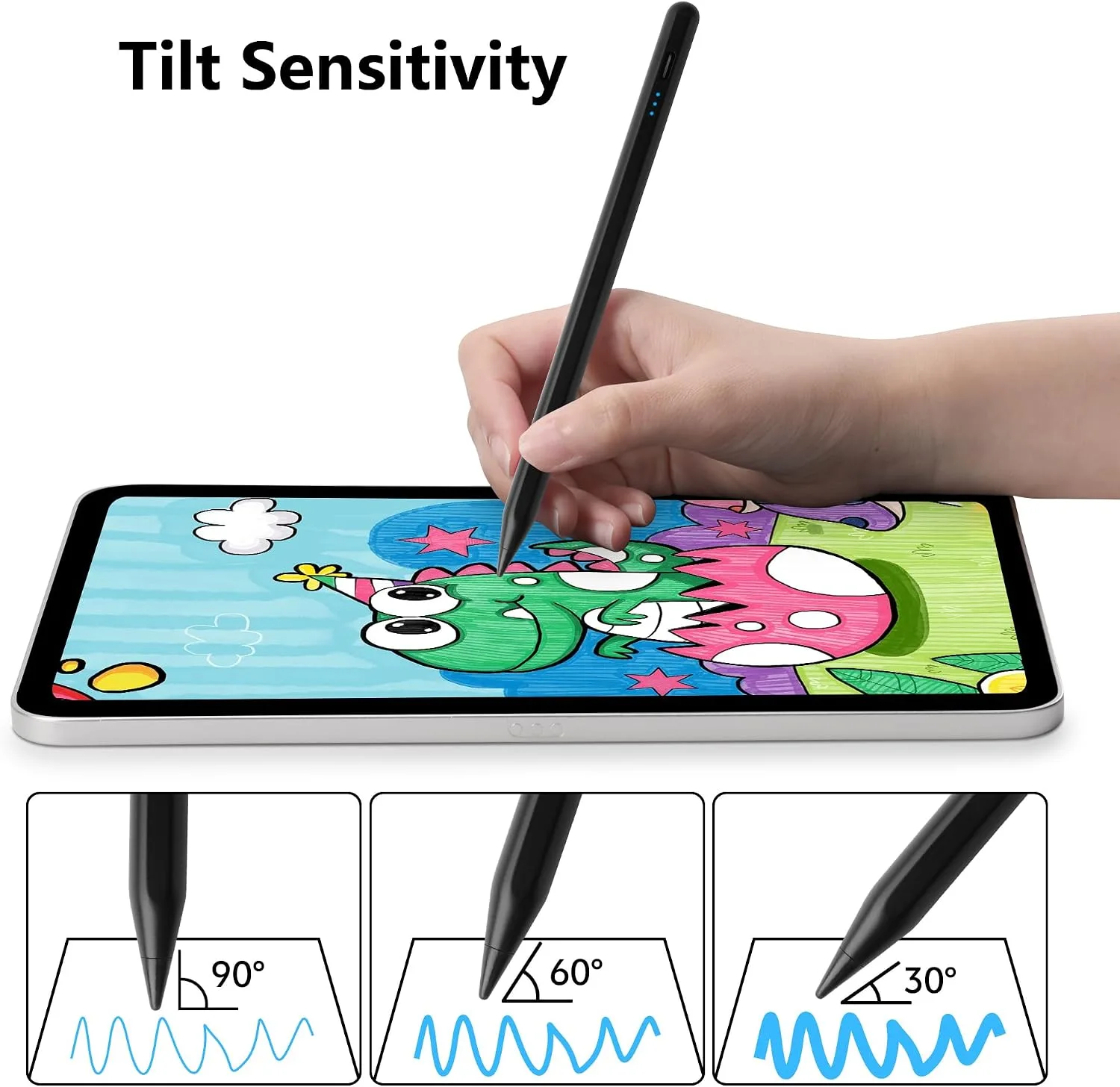 Stylus Pen for Apple Pencil iPad 2026-2018 A16 11th Generation Air Pro Mini