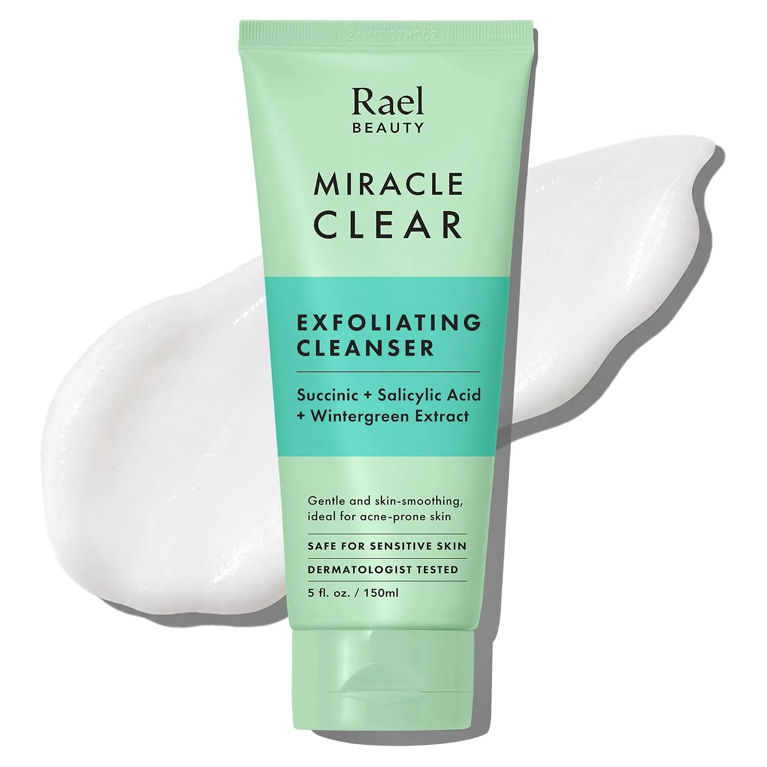 Rael Miracle Clear Facial Cleanser Face Wash (Exfoliating Cleanser, 5.1 oz)