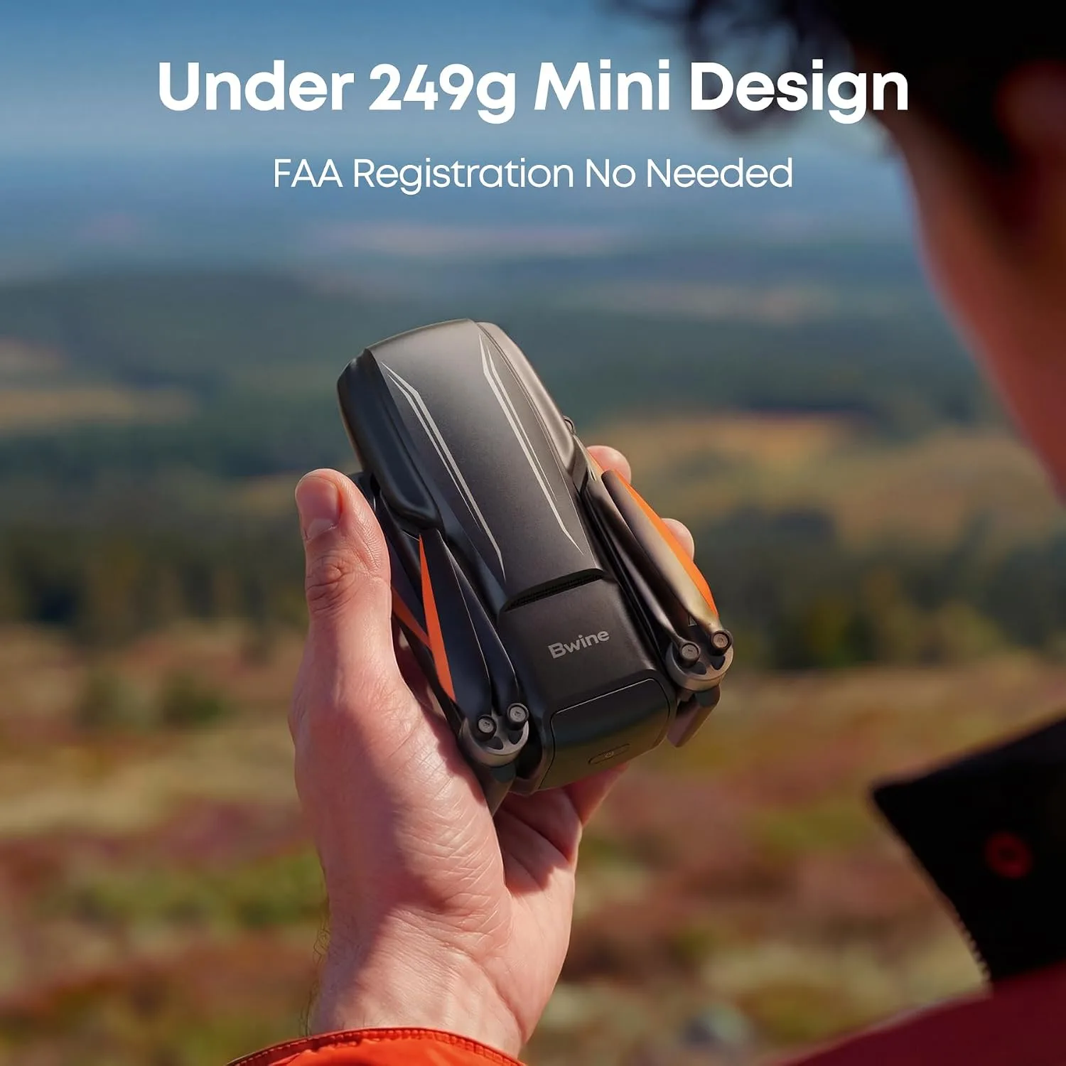 Bwine F7MINI 8K Photo 5.5" 1080P RC Screen Drones with Camera for Adults