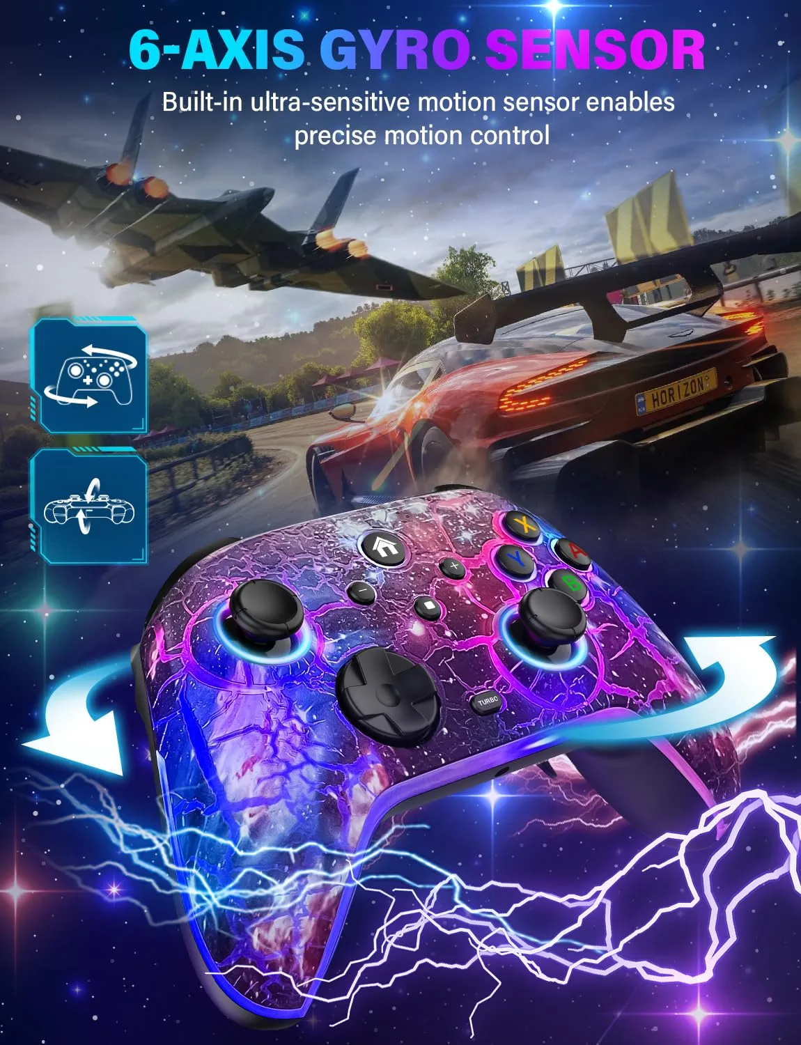 ZRZLMVP Wireless Switch Controllers for Nintendo Switch/OLED/Lite/Switch 2