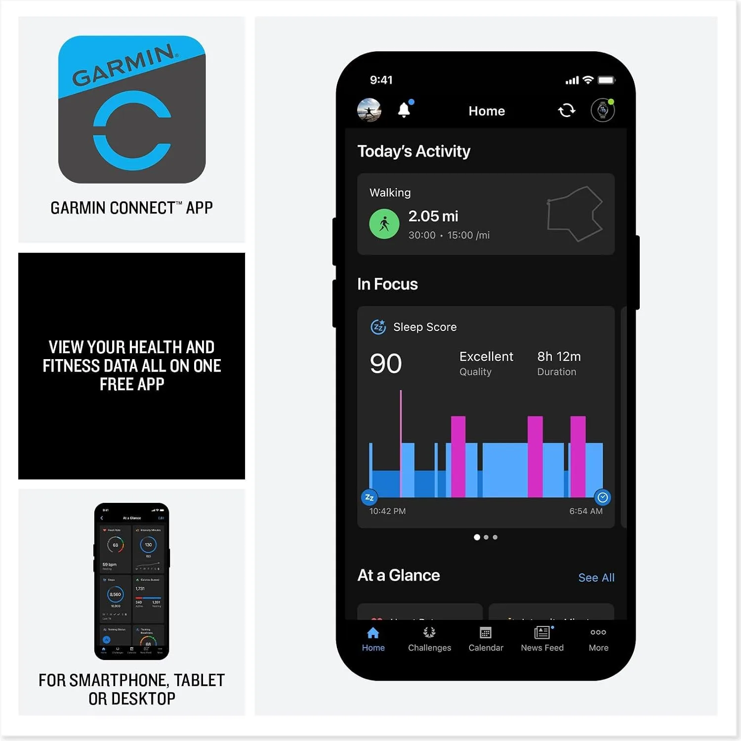 Garmin Venu 4 Health Fitness GPS Smartwatch 45mm AMOLED Bundle