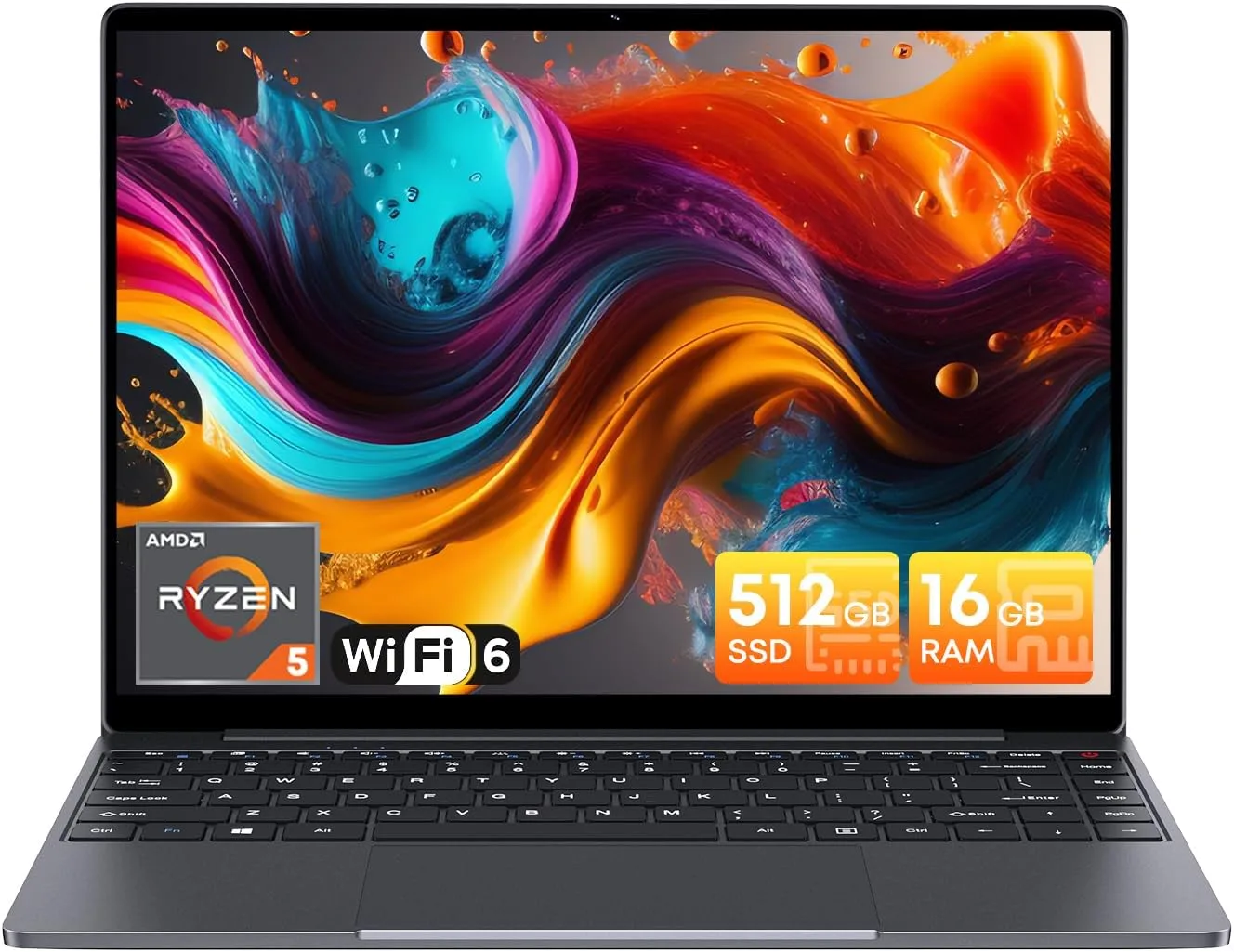 CHUWI Gaming Laptop, 16GB RAM 512GB SSD, AMD Ryzen 5 (Beat i7-1355U)