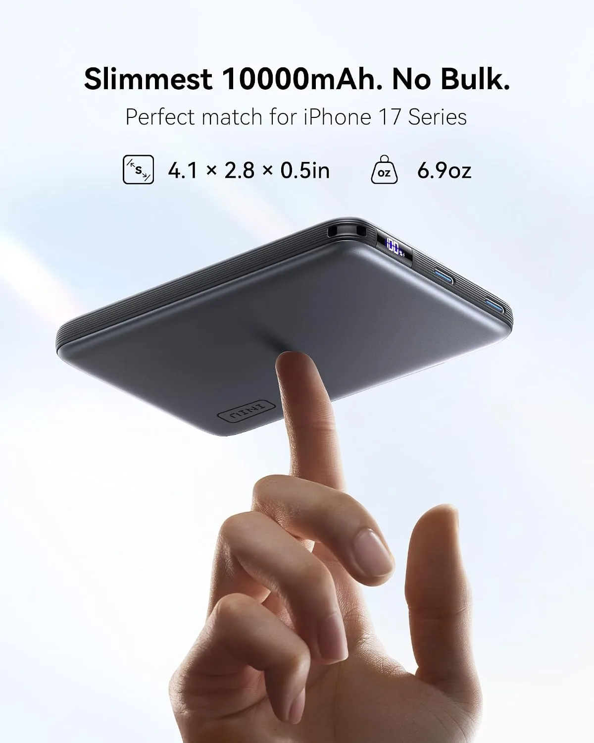 INIU for MagSafe Qi2.2 25W Portable Charger, Slimmest 10000mAh Power Bank