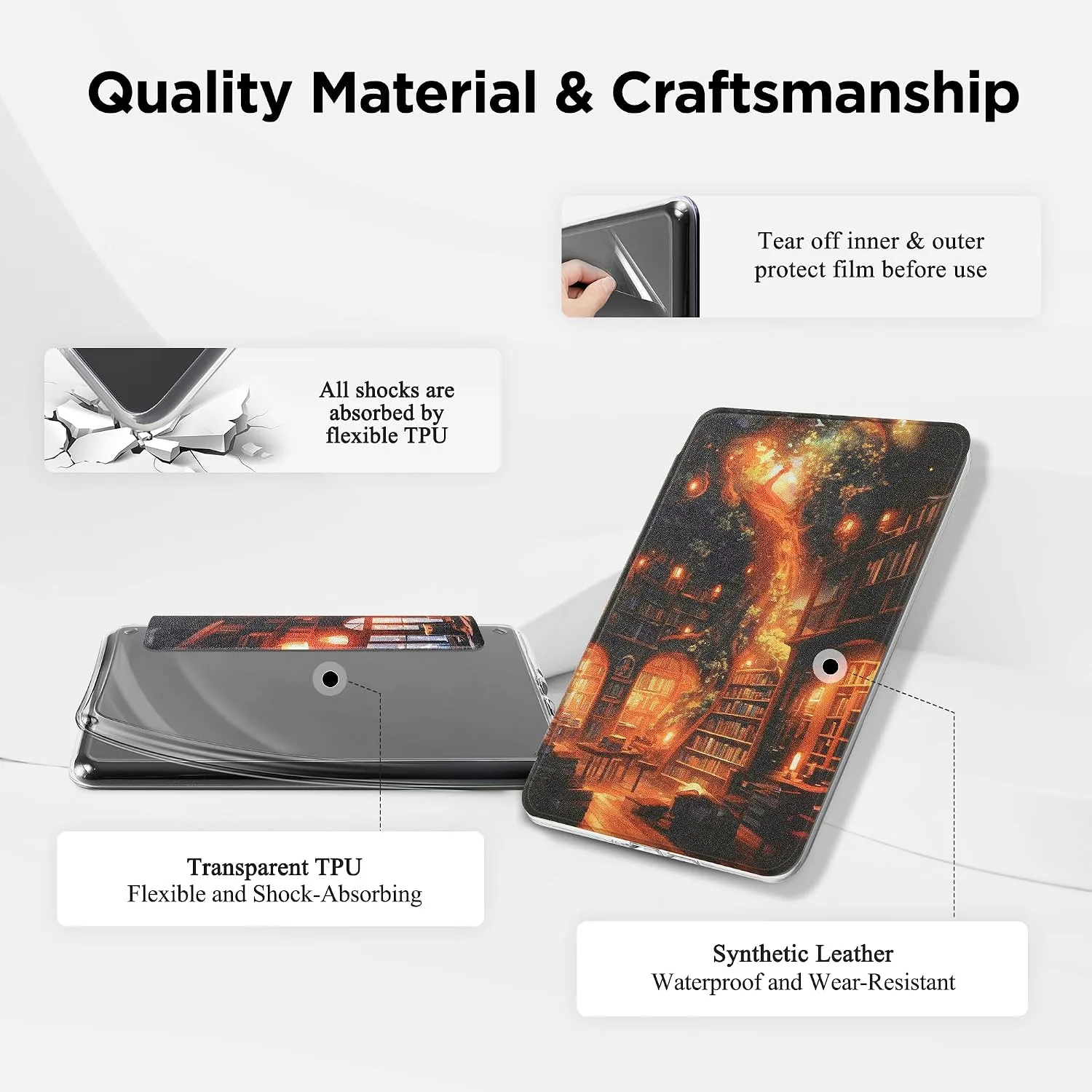 SESENSE Magnetic Case for 7'' Kindle Paperwhite 12th Gen 2024 & Colorsoft