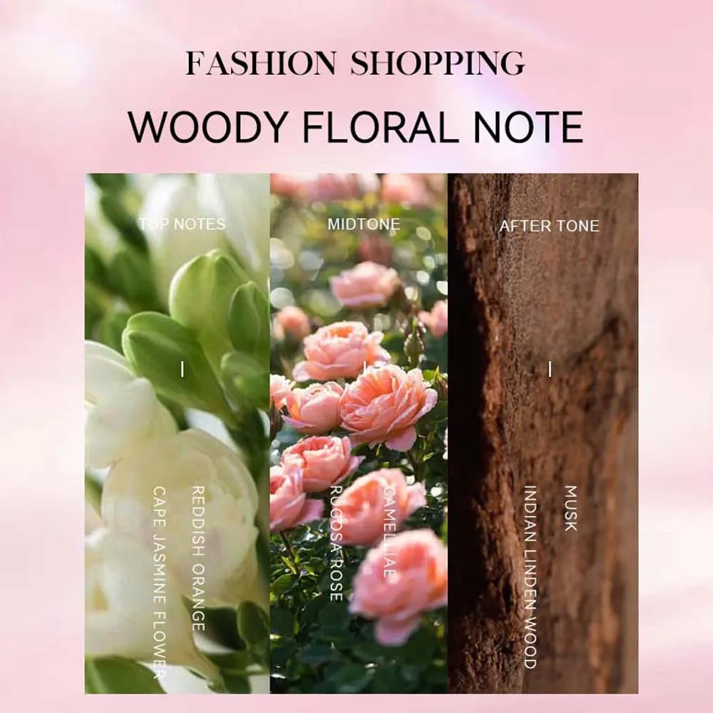 Perfumes for Women - Elegant Floral Scent Gift Set, Long-Lasting Eau de Parfum with Rose & Jasmine | Perfect Daily Perfume for Office, Date Night & Travel | Luxury Purse (1.76oz / 50ml)
