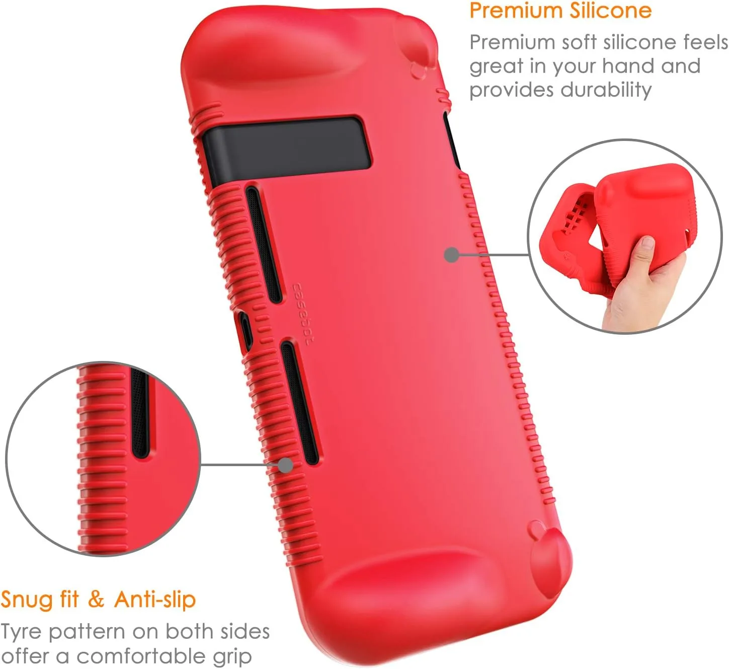 FINTIE Soft Silicone Protective Case Compatible with Nintendo Switch 2017