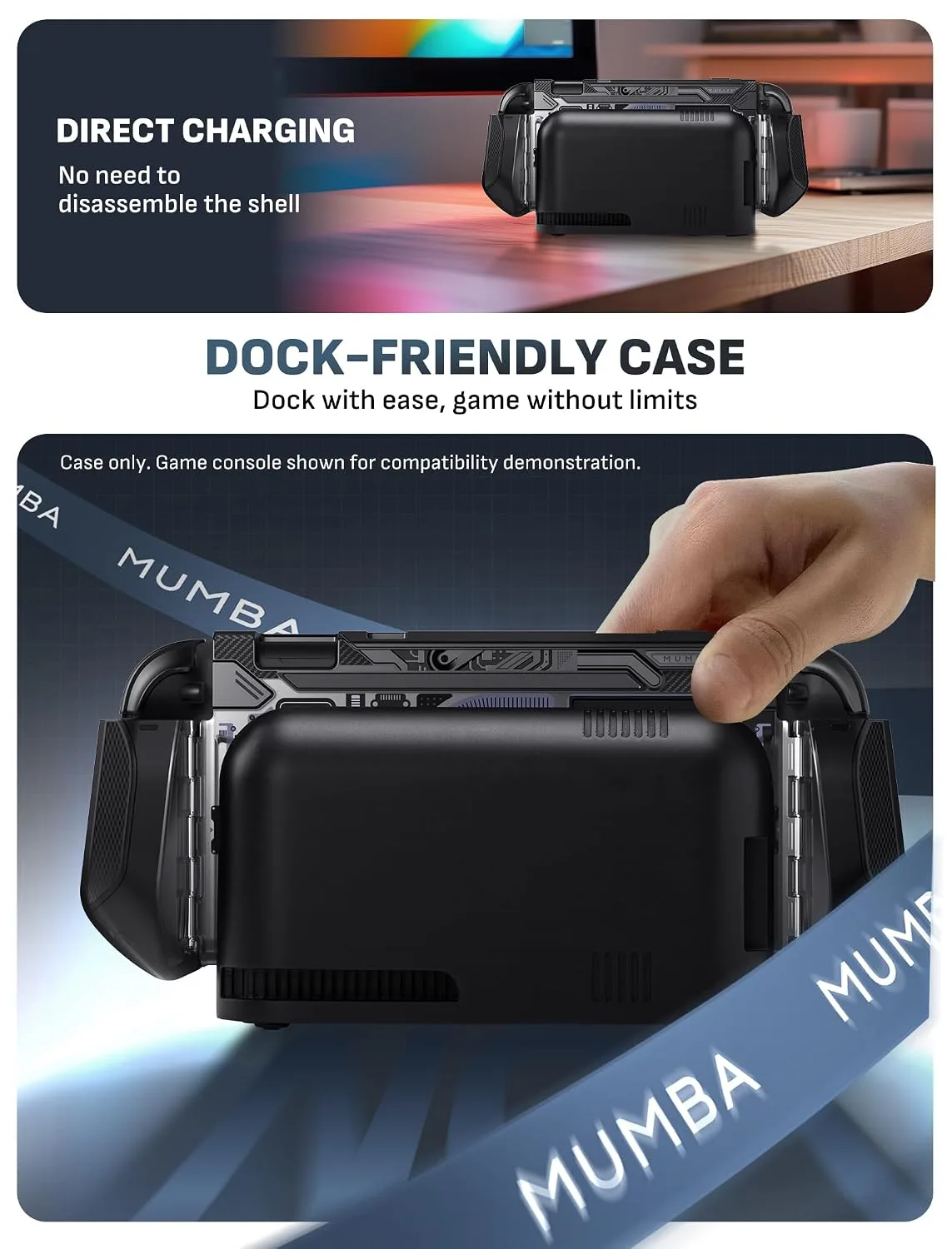 Mumba Dockable Protective Case for Nintendo Switch 2,Blade Series,Circuit