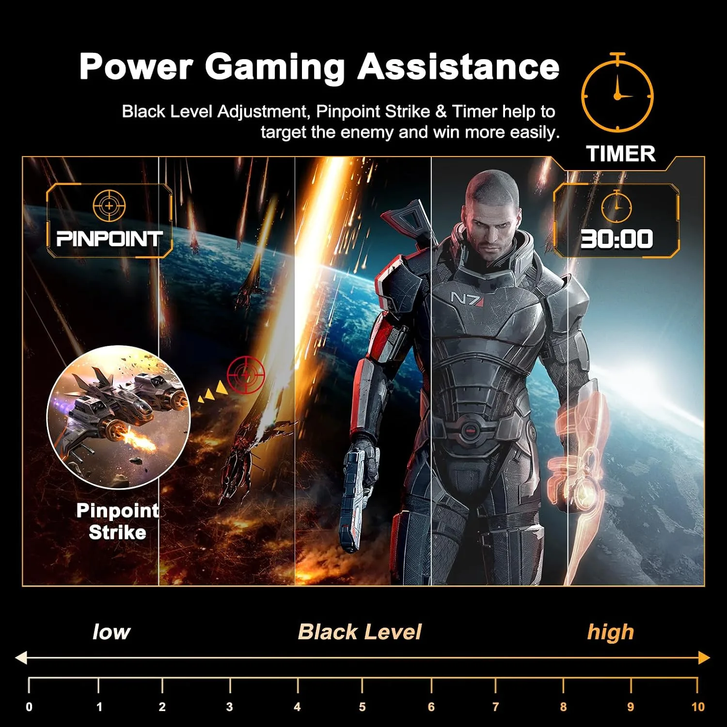 SANSUI 24 Inch Curved Gaming Monitor up to 160Hz MPRT 1ms Computer Monitor