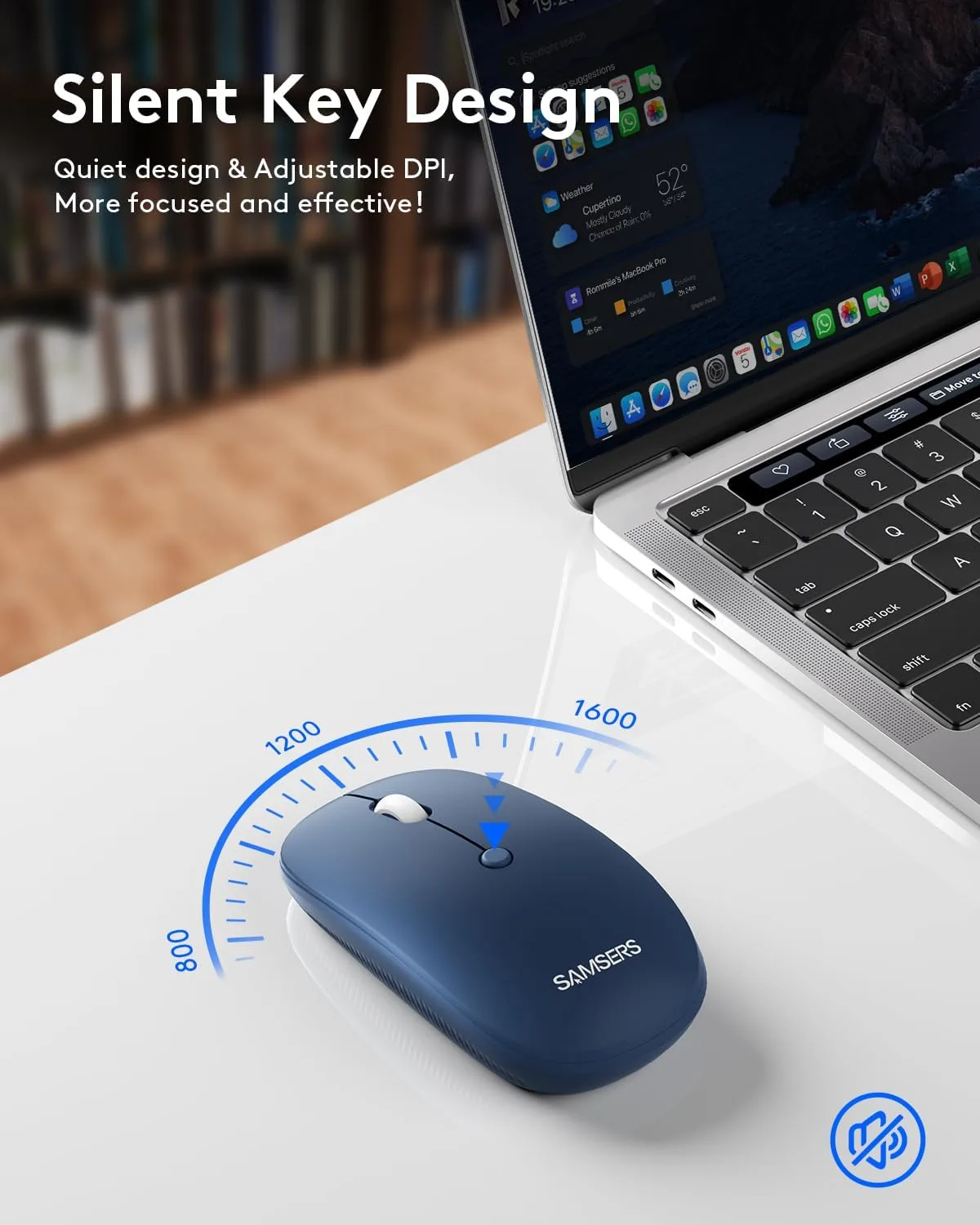 Foldable Keyboard and Mouse, Samsers Folding Bluetooth Keyboard Combo, 2.4G + BT5.0 x 2, Full-Size Portable Travel Keyboard & Rechargeable Wireless Mouse for Windows Android iOS Mac OS, Ocean Blue