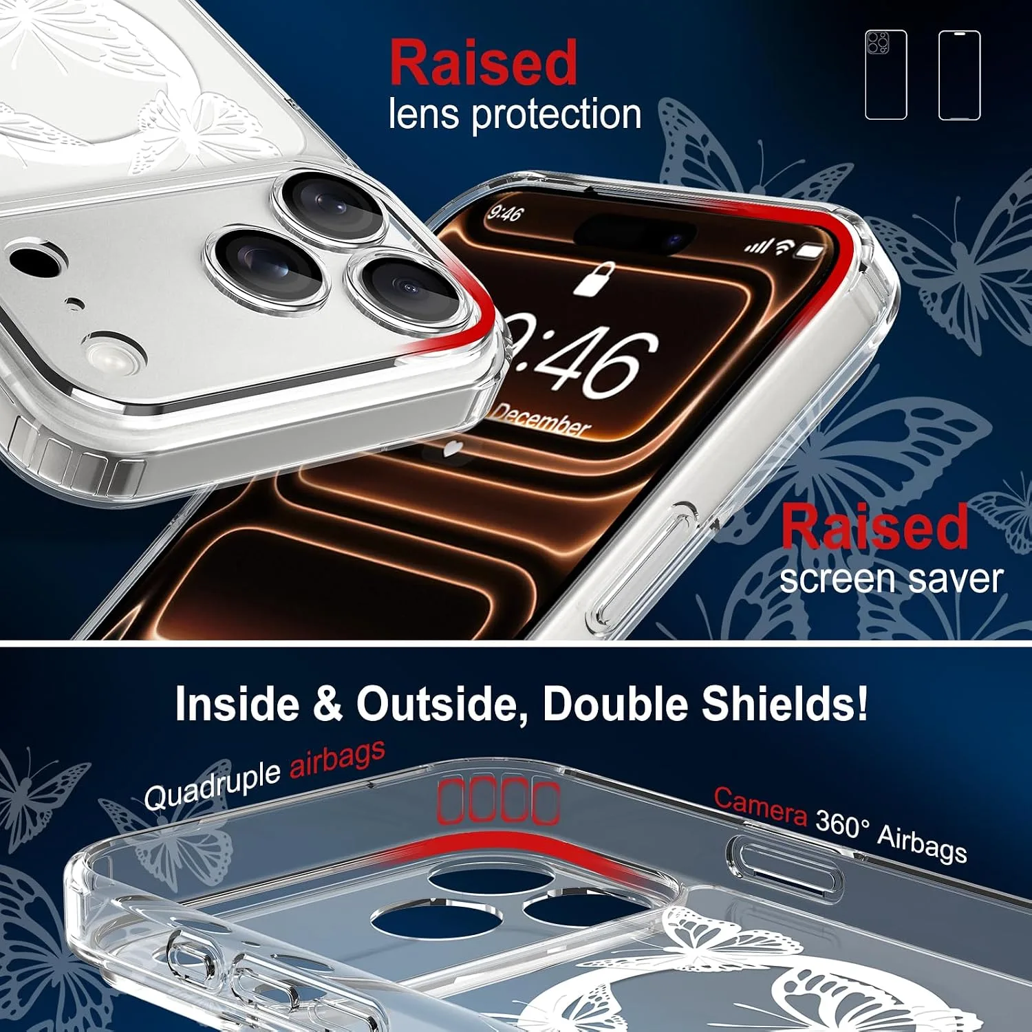 tharlet Magnetic for iPhone 17 Pro Max Case, Compatible with MagSafe