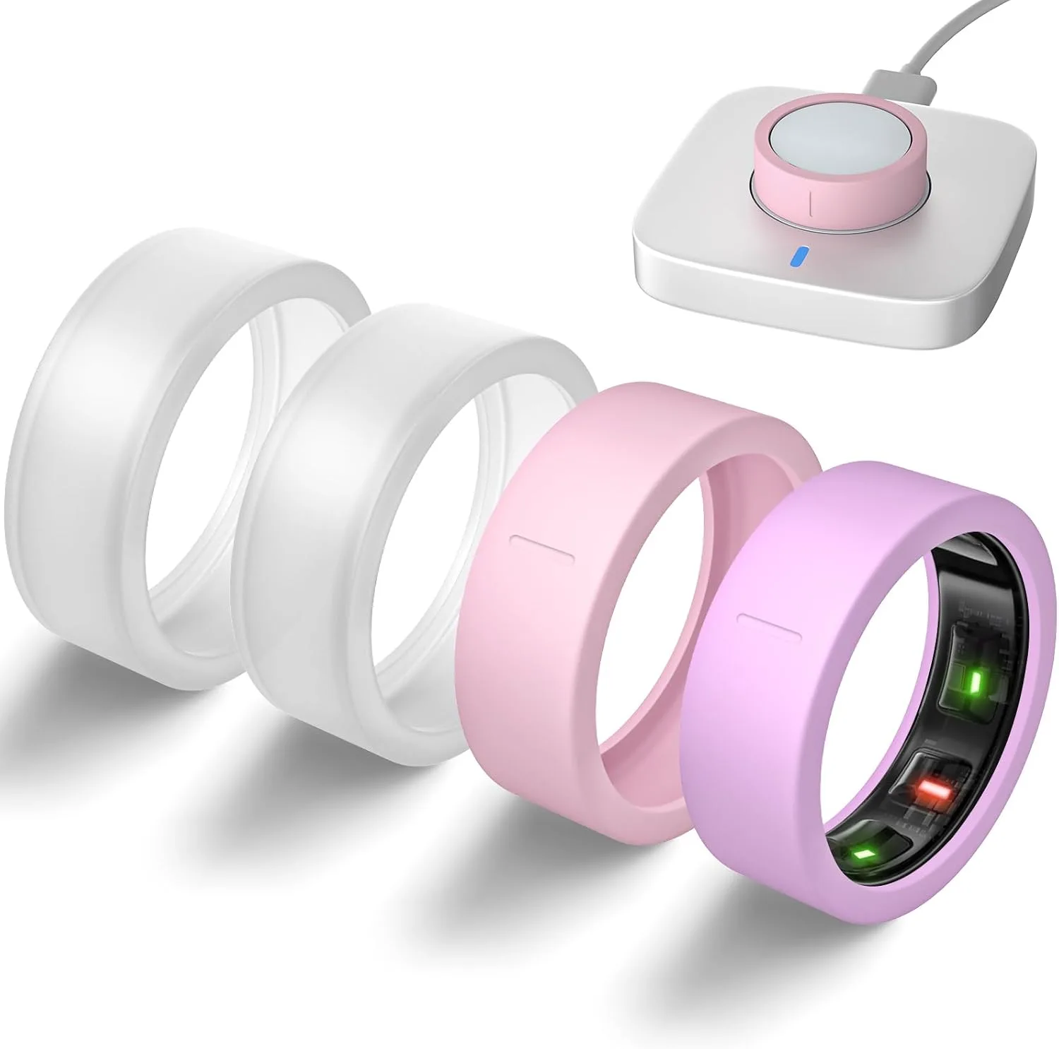 4 Pack Ultra-Thin Covers Compatible with Oura Ring Gen 4/Oura Gen 3 Cover