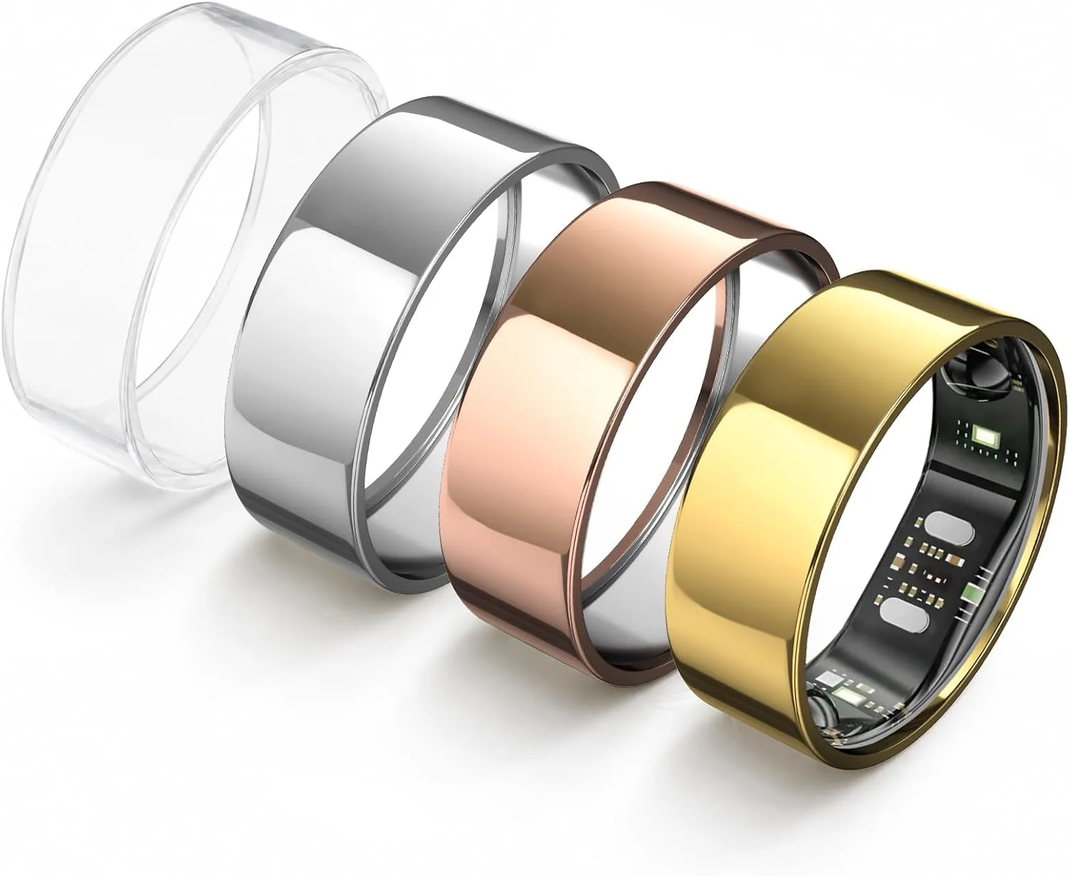 Protector TPU para anillo RingConn Gen 3/Gen 2/Gen 2 Air 4 unidades transparente