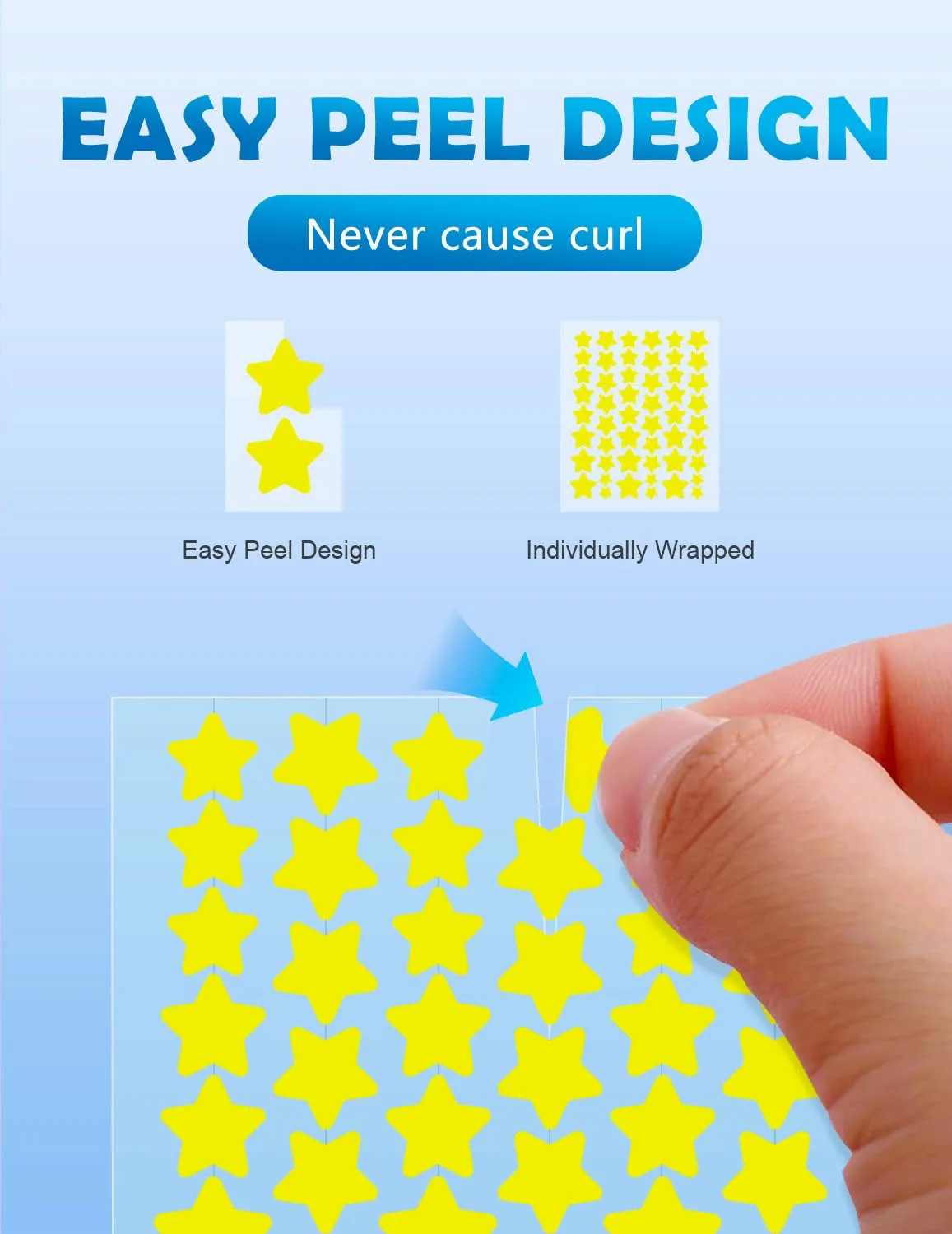 Pimple Patches for Face, Original Prismaticstars Hydrocolloid Acne Patch Professional 360 ct. 5 Colors & 5 Sizes(8/10/12/14/16mm) Suit Various Blemish, Cute Star Spot Stickers Invisible Zit Absorbing