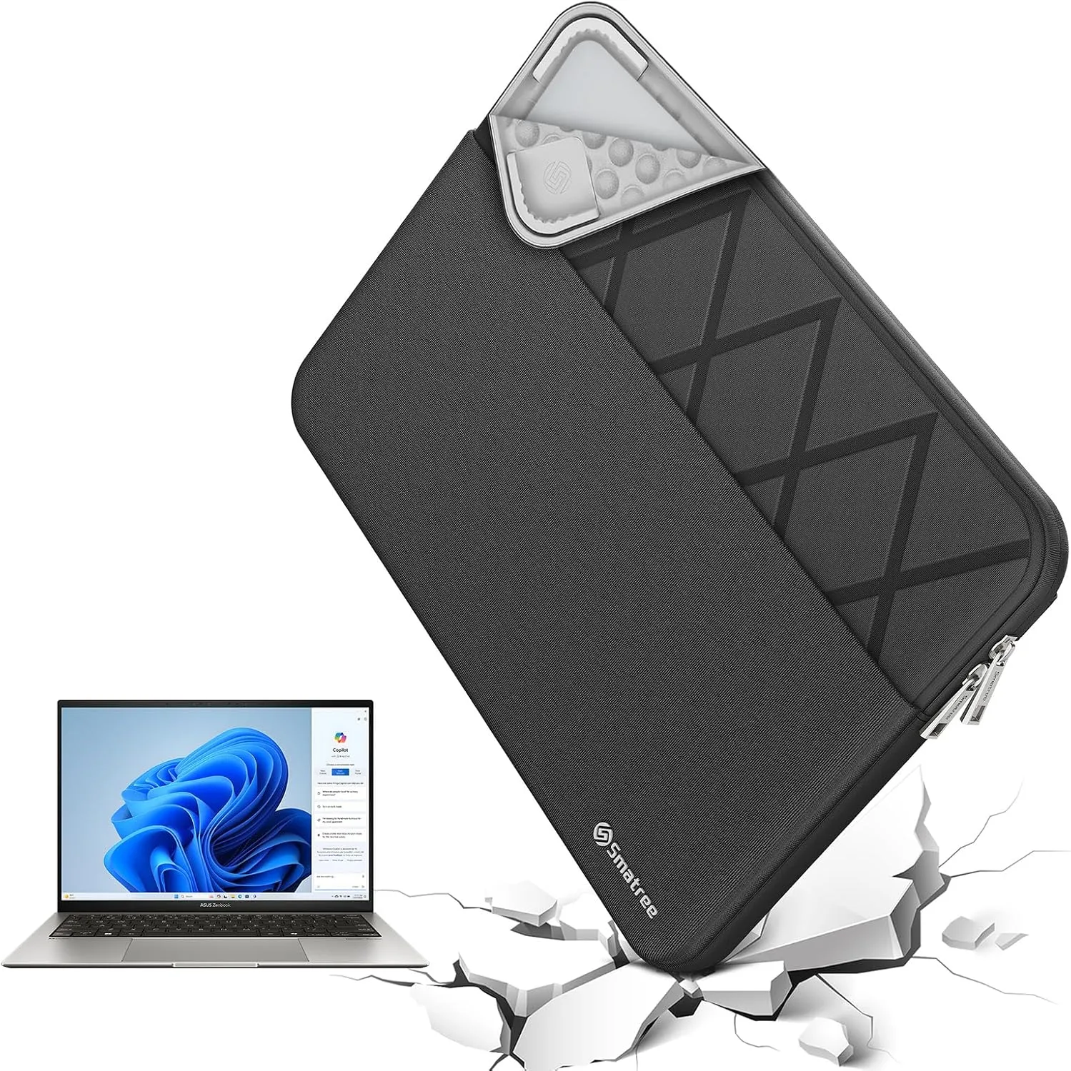 Funda para laptop Smatree para ASUS Zenbook Pro 14 OLED ux6404 14 pulgadas
