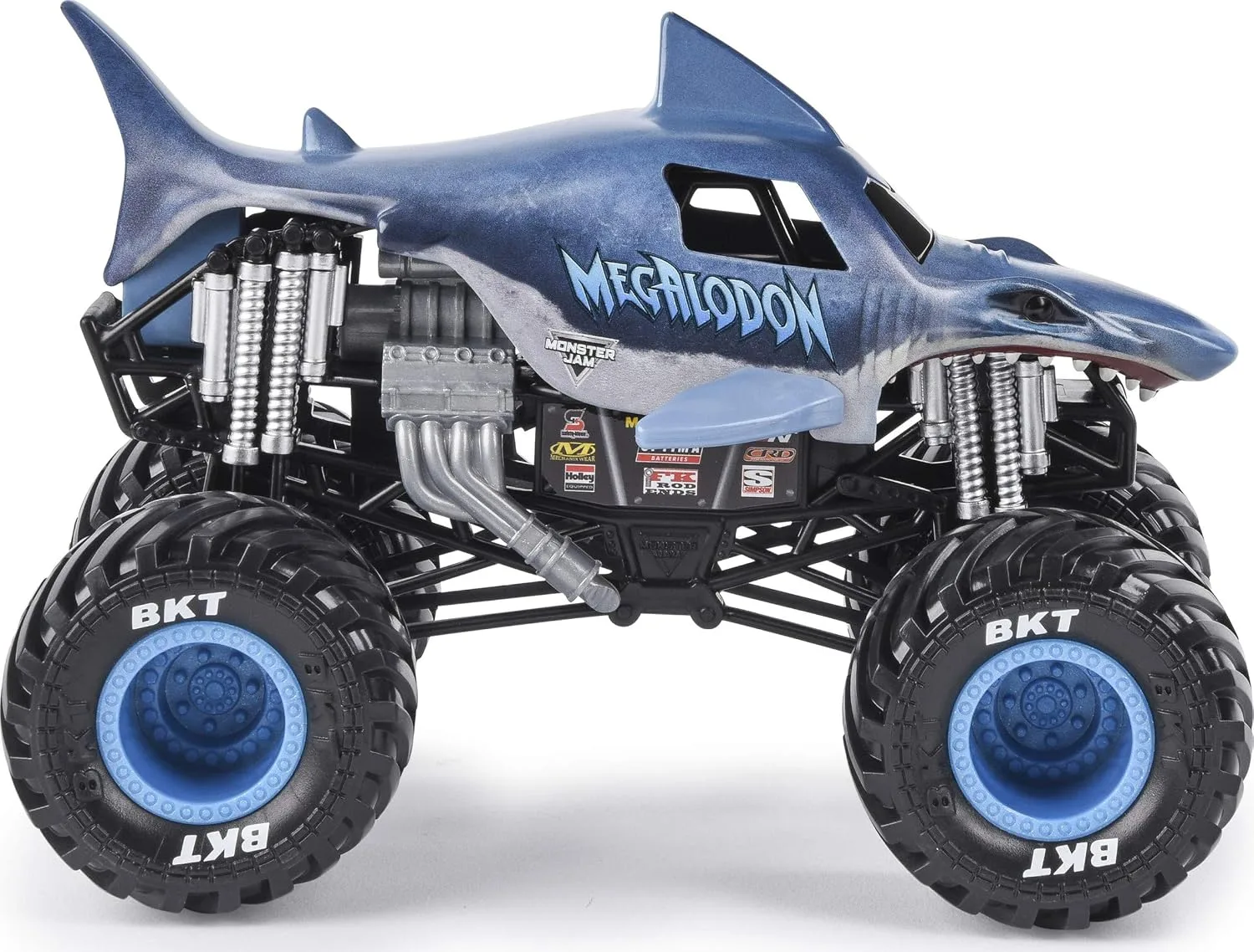 Monster Jam, Official Megalodon Monster Truck, Die-Cast Vehicle, 1:24 Scale