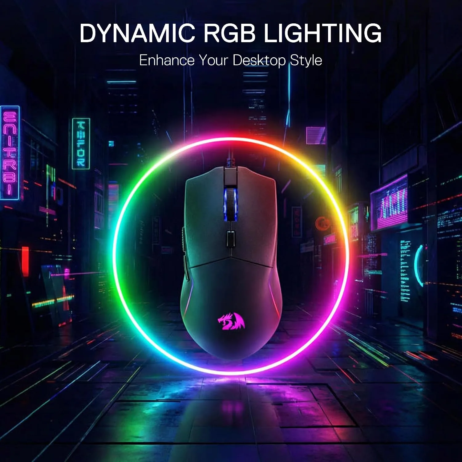 Redragon M730 PRO Wireless Lightweight RGB Gaming Mouse 10000 DPI
