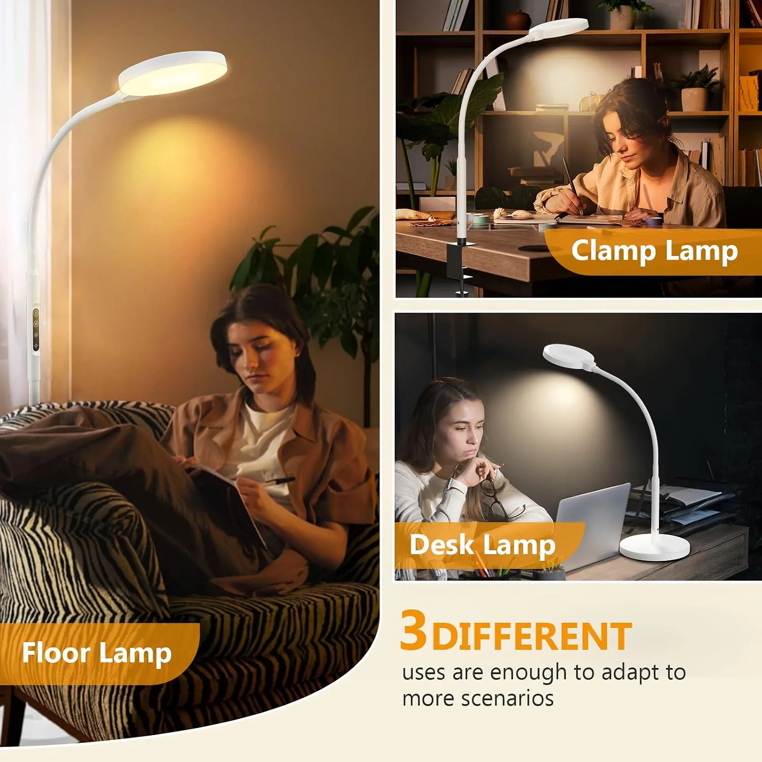 Light Therapy Lamp, 3 in 1 Therapy Floor Lighting, 11000 Lux