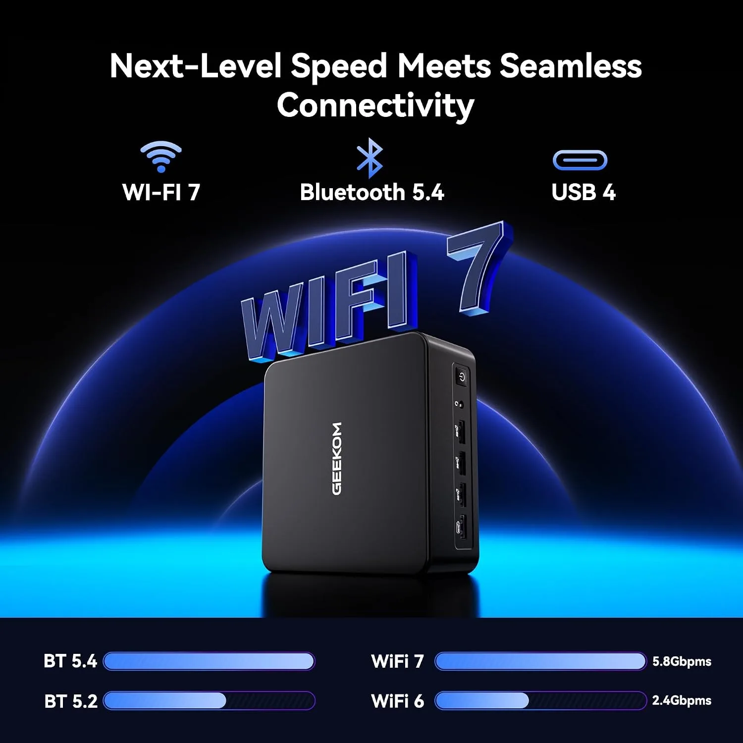 GEEKOM IT13 MAX AI Mini PC 2026, Intel Ultra 9 185H, 24GB LPDDR5 500GB SSD