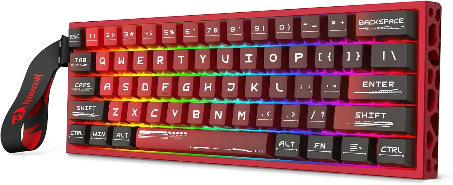 Teclado Gamer Redragon K753 HE Rapid Trigger Mecánico 61 Teclas Alámbrico