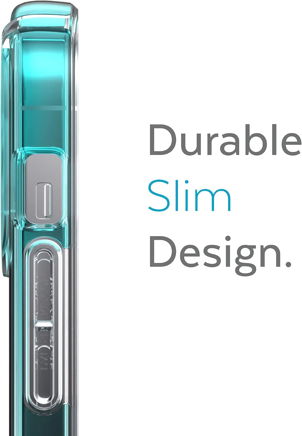 Speck MagSafe Case for iPhone 13 Pro, Totally Teal Fade/Clear