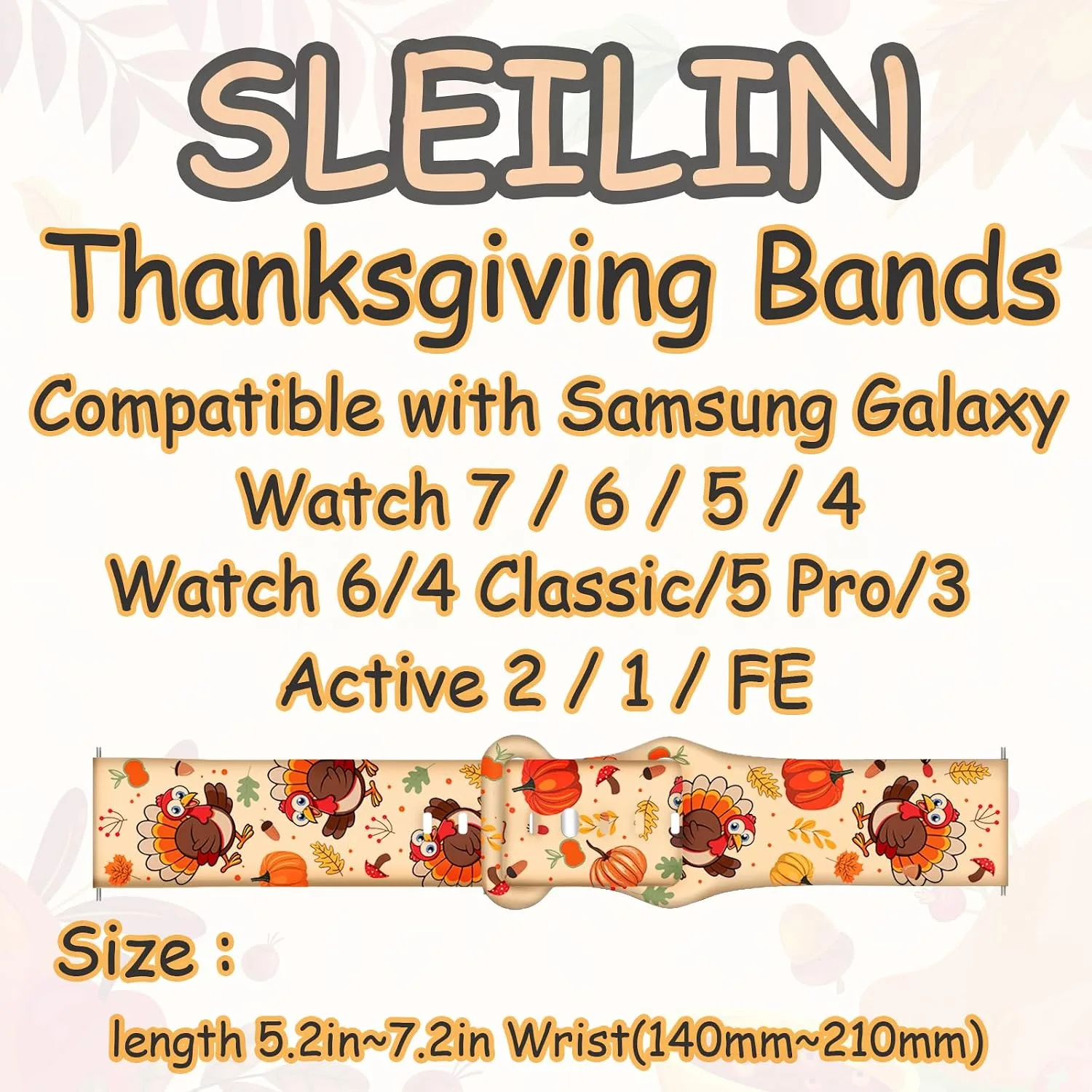 Christmas Halloween Bands Compatible with Samsung Galaxy Watch 7 Band 6 5 4 Active 2 FE 40mm 44mm/Watch 6/4 Classic/5 Pro/3, 20mm Holiday Replacement Strap Band for Samsung Watch Bands Women