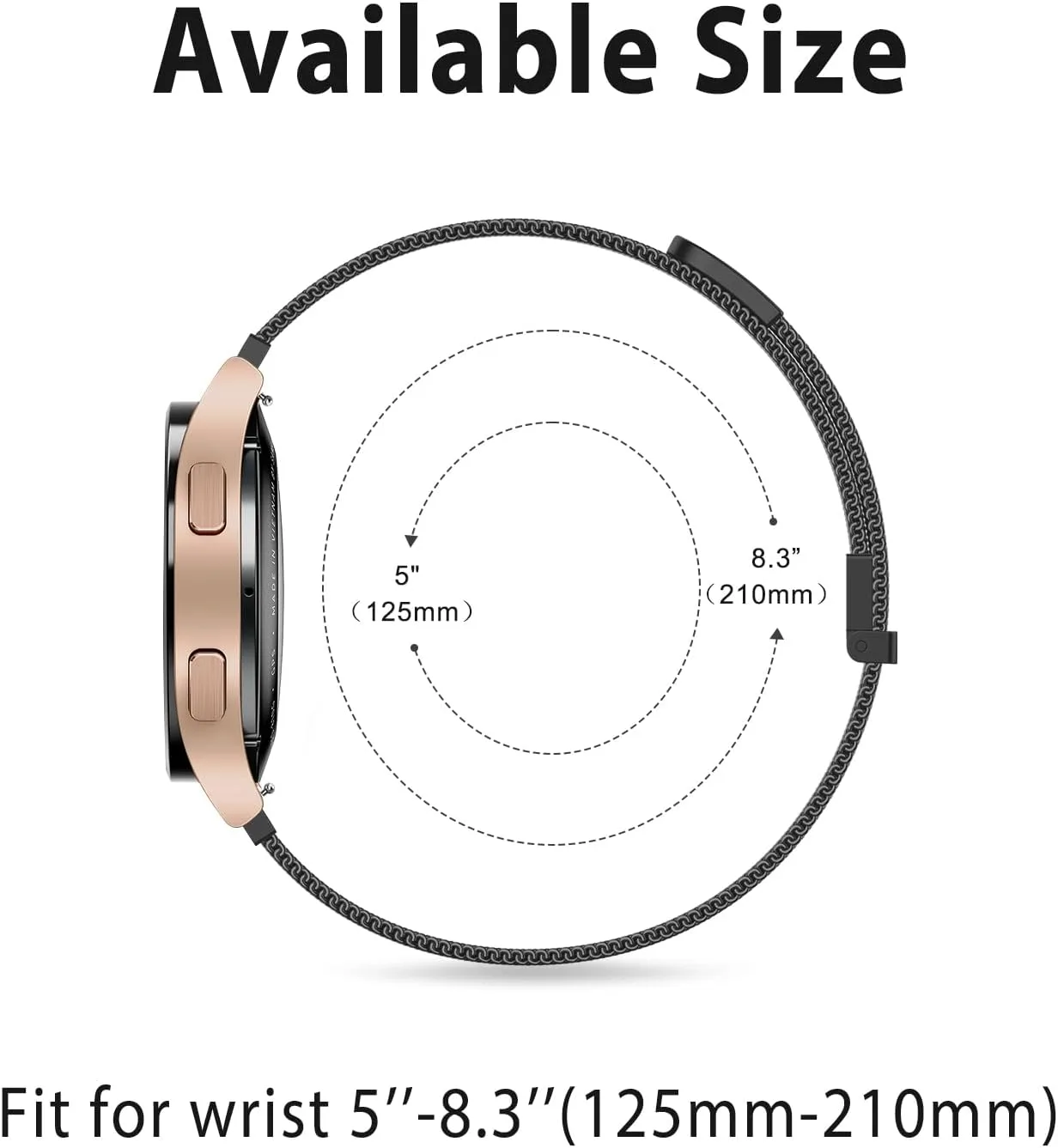 Metal Bands Compatible with IDW13,IDW16,IDW19 Smartwatch Bands, 22mm Stainless Steel Metal Replacement Strap for Fitpolo IDW13/Woneligo W13 Smartwatch Bands,ENOMIR/TOOBUR/MILOUZ/Gydom/Faweio/Veryfit IDW19 Smartwatch Bands