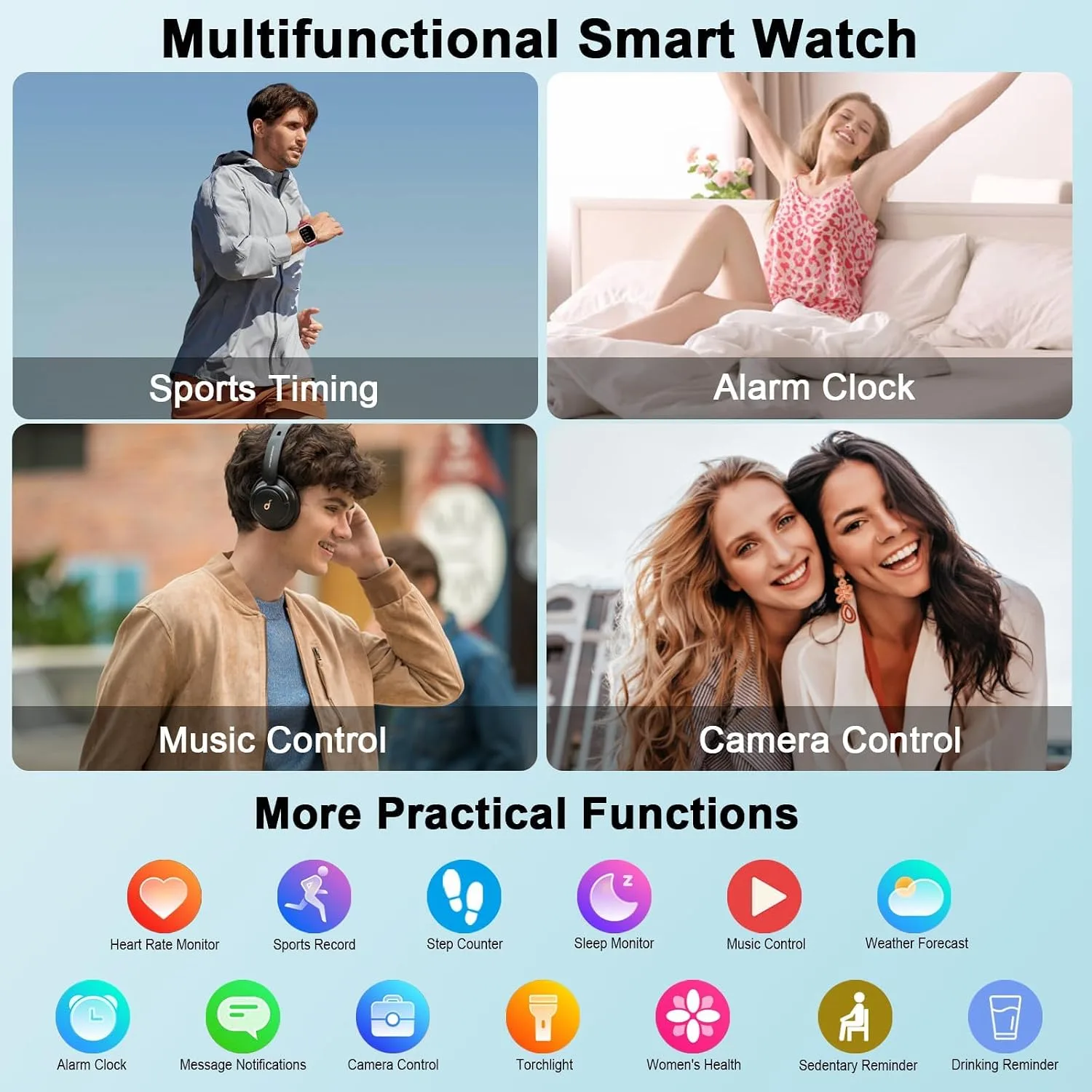 Smart Watch for Men (Answer/Make Calls), 2.06" GPS Fitness Smart Watch