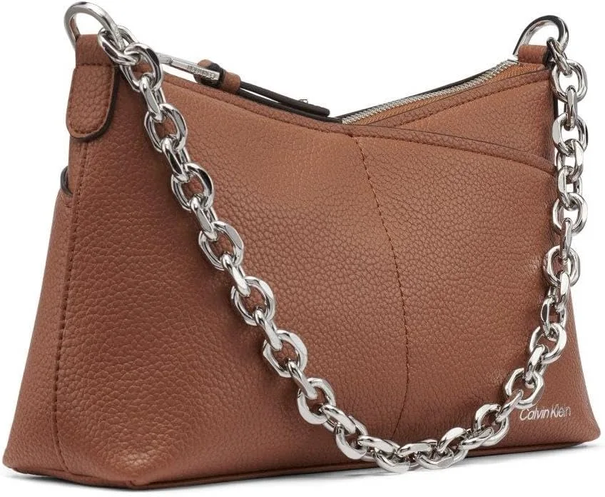 Calvin Klein Women's Zoe Top Zip Chain Crossbody