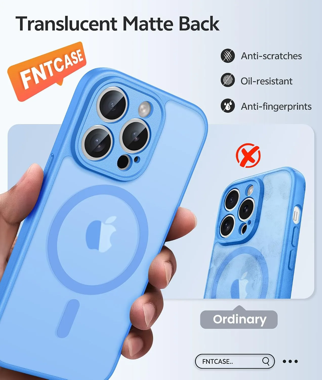 FNTCASE for iPhone 14 Pro Case, Compatible with Magsafe, Screen Protector