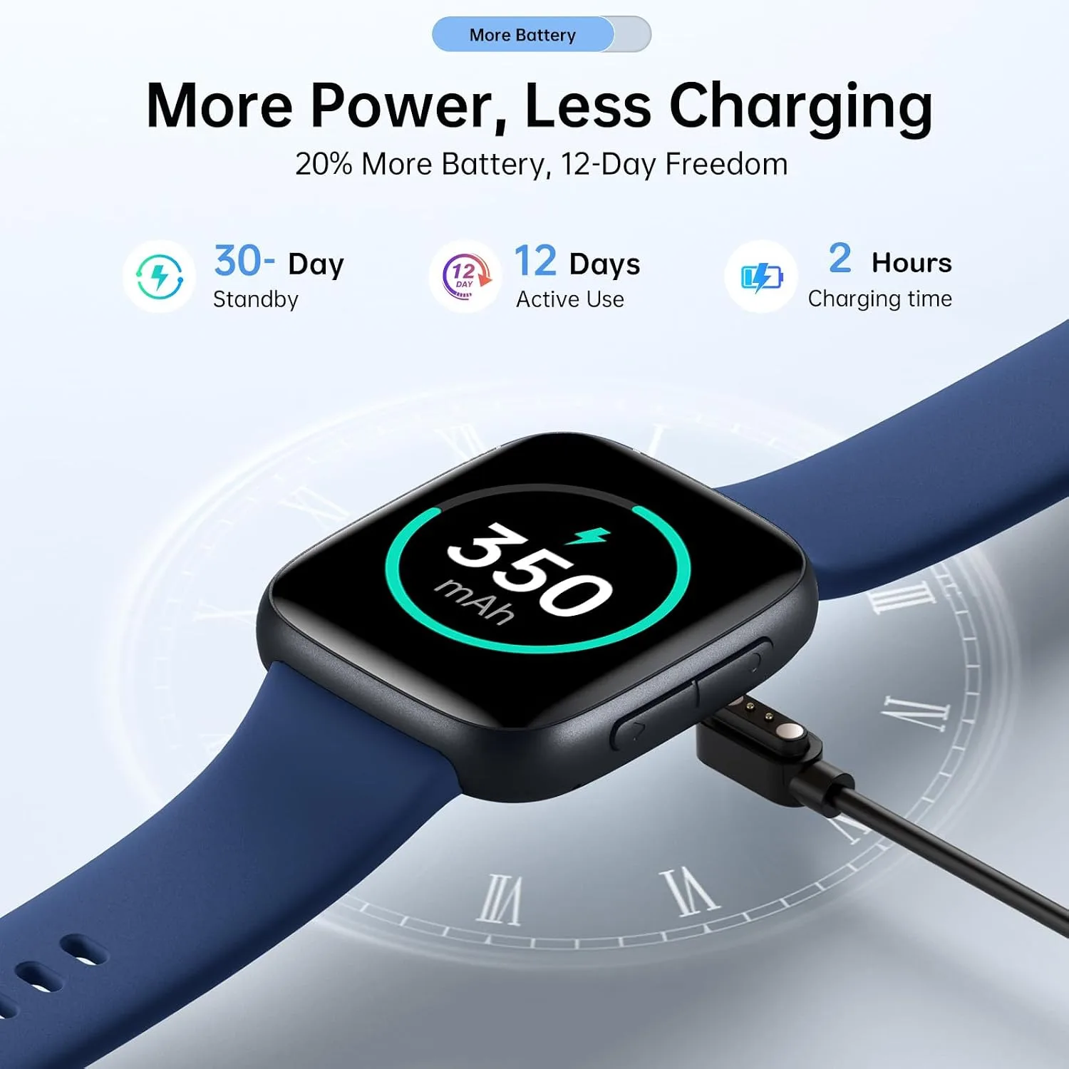 Quican Smart Watches for Men Women, 1.85" HD AMOLED Smart Watchfor iPhone & Android, 12-Day Battery, 3ATM Waterproof,Bluetooth Calls/Messages, Health Monitor, 120+ Sports ModesFitness Watch, 2 Bands