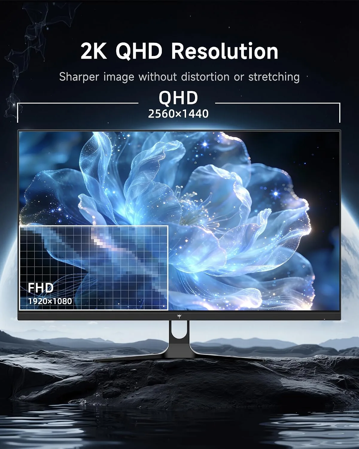 KTC 32 Inch 2K Computer Monitor, QHD 120Hz Monitor with IPS Panel, White