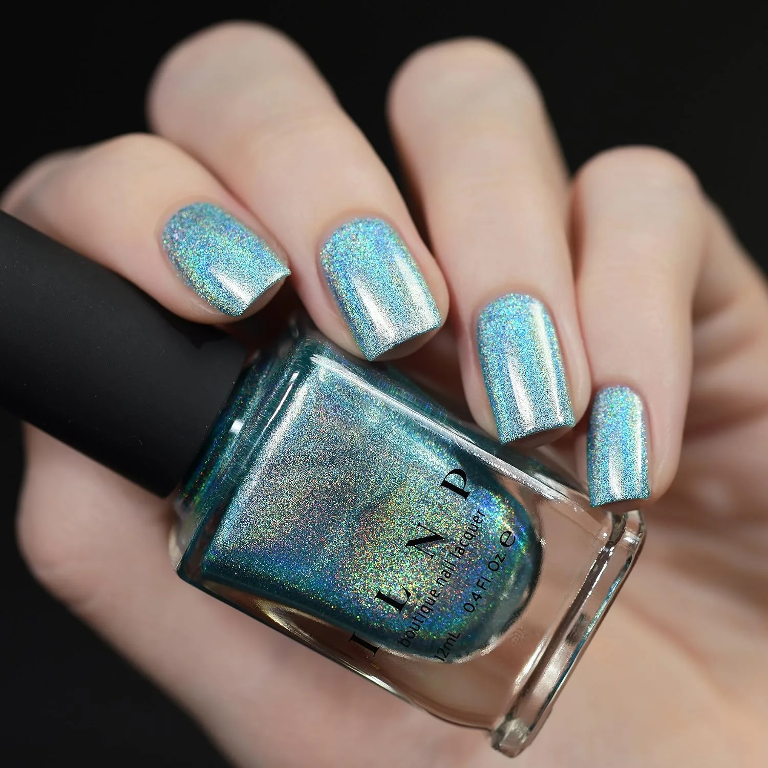 ILNP Aria - Sky Blue Ultra Holographic Nail Polish, Chip Resistant Manicure, Non-Toxic Nail Lacquer, Vegan, Cruelty Free, 12ml