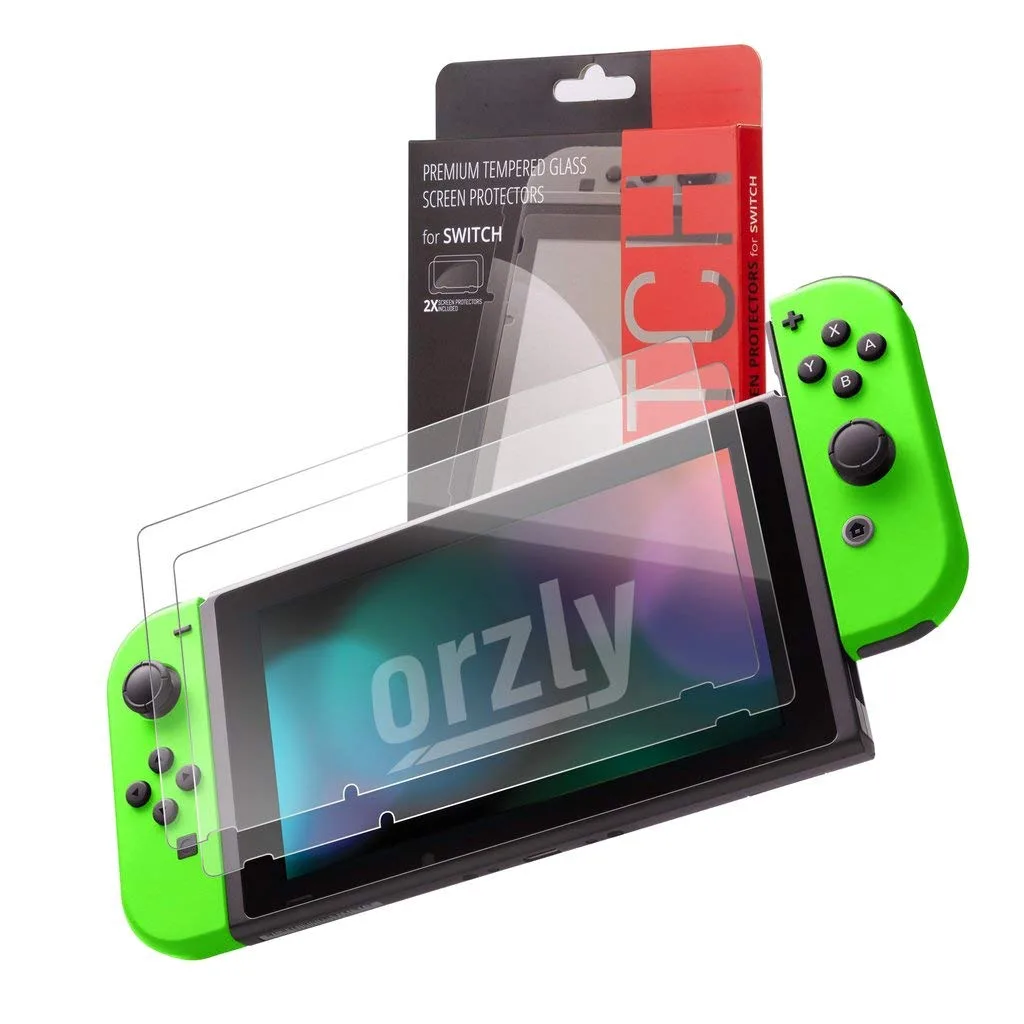 Orzly Essential Accessories Bundle for Nintendo Switch 1 & OLED, Green