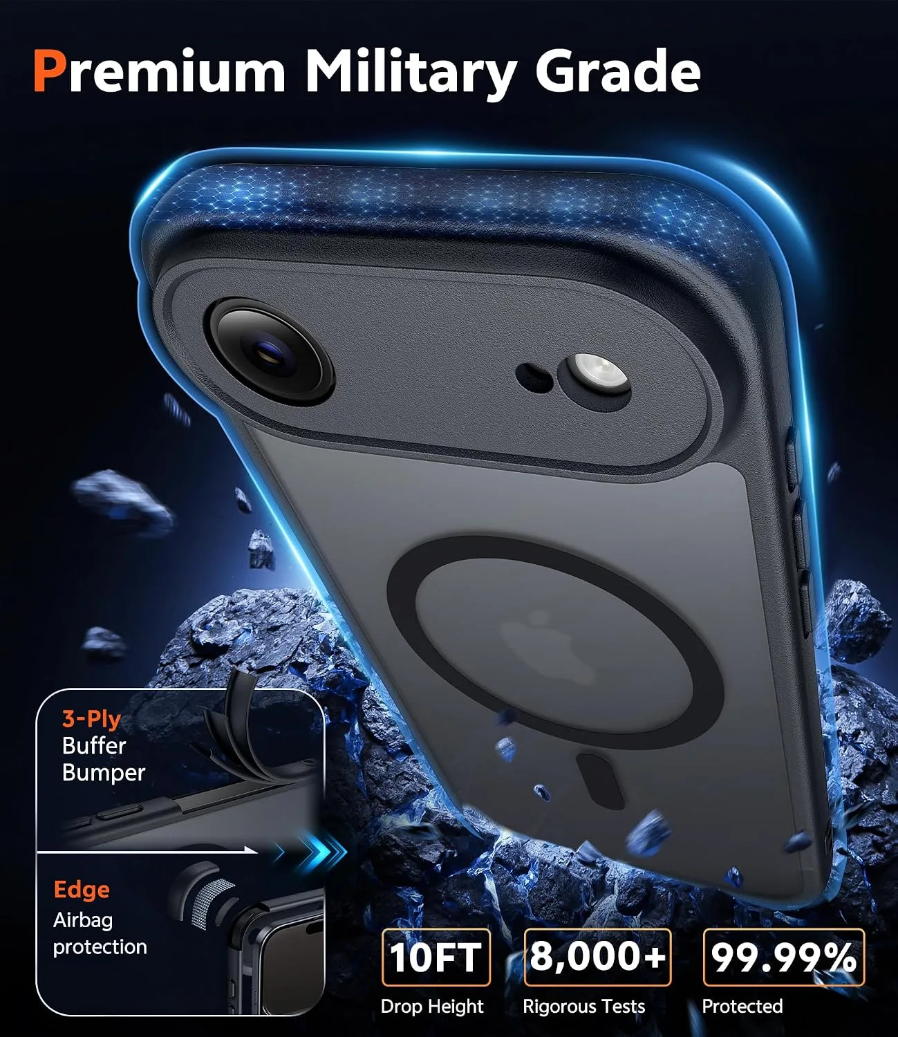 FNTCASE for iPhone Air Phone Case Compatible with Magsafe Matte Phonecase