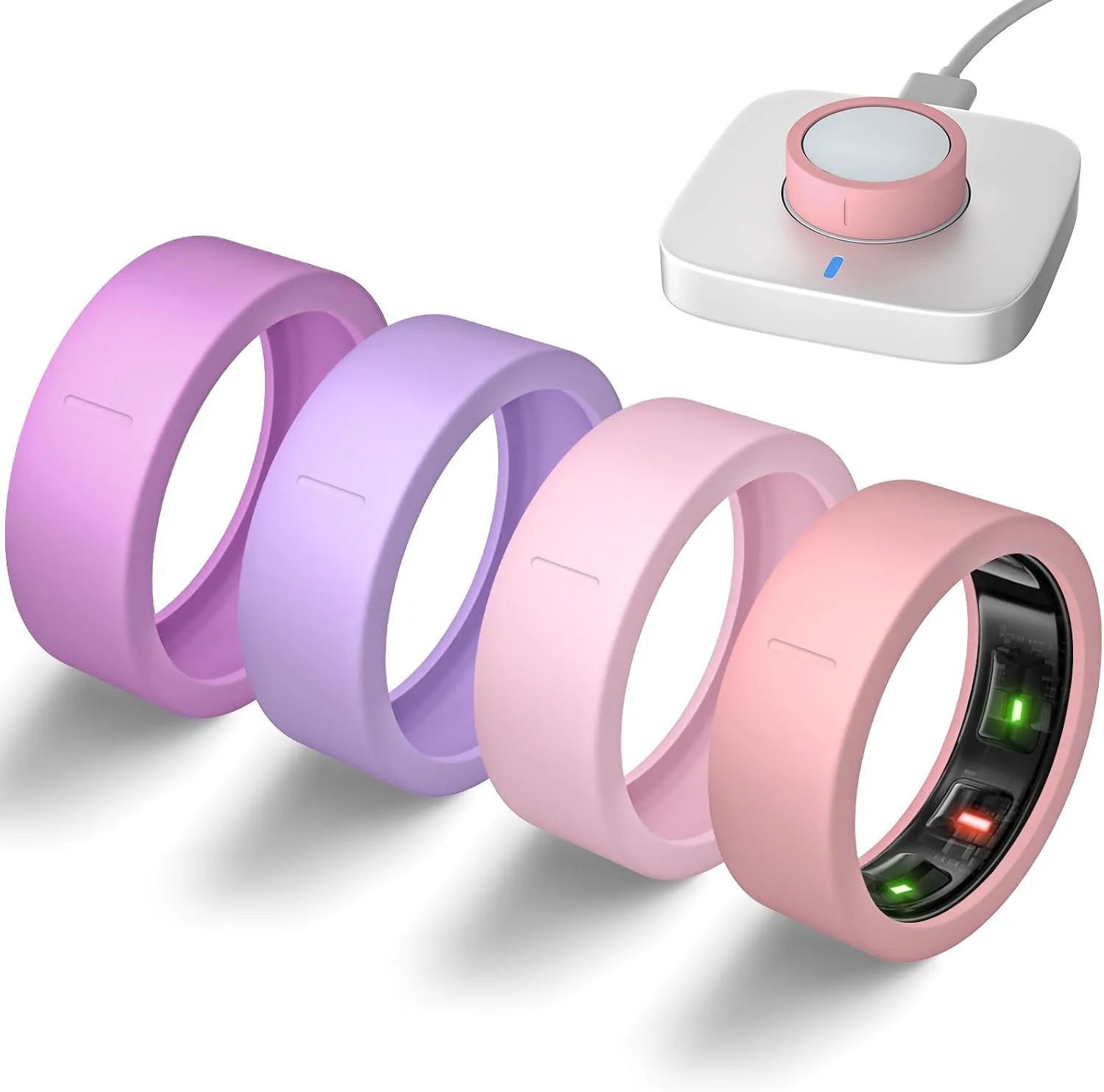 4 Pack Ultra-Thin Covers Compatible with Oura Ring Gen 4/Oura Gen 3 Cover